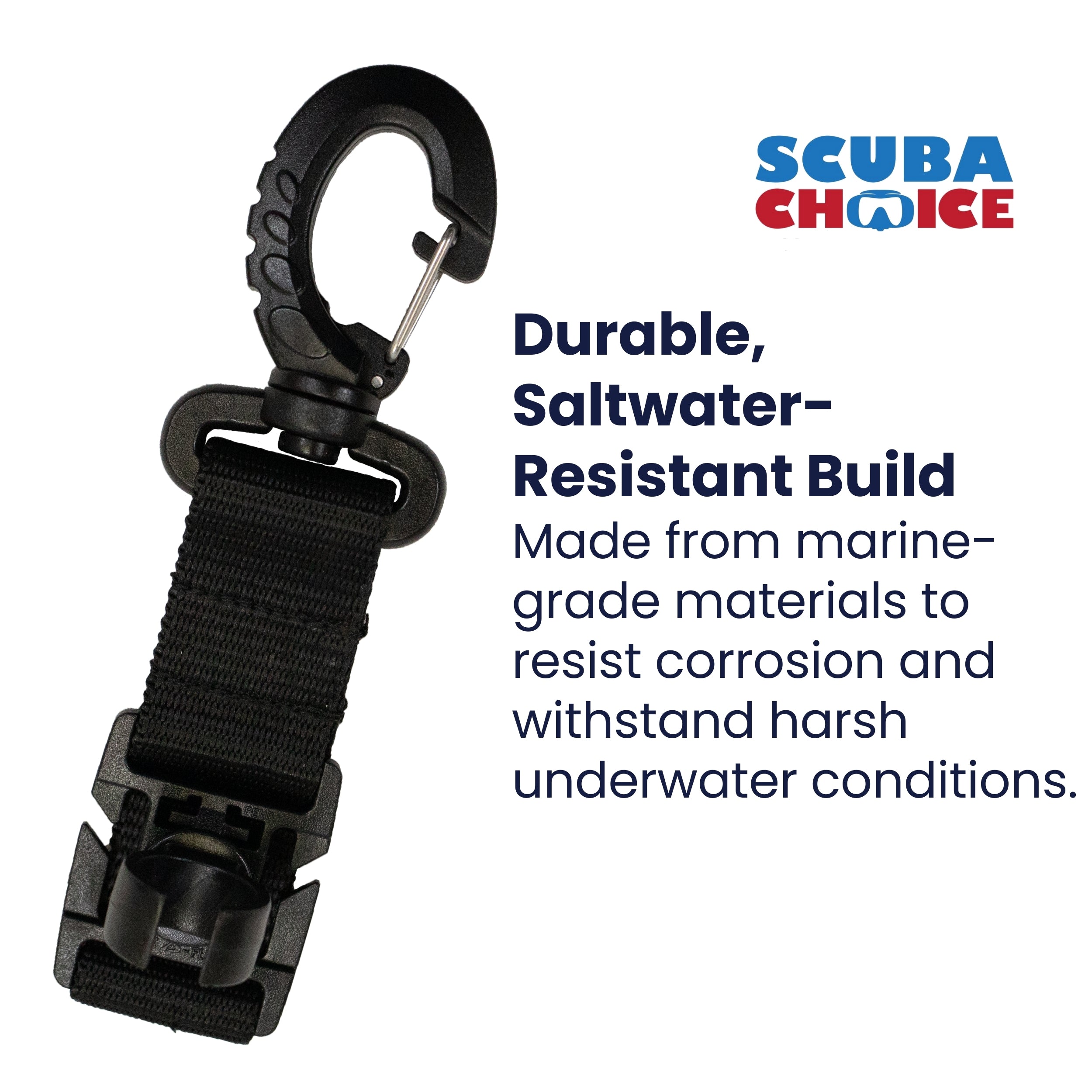 Scuba Diving Dive 8-Position Rotatable Hose Clip