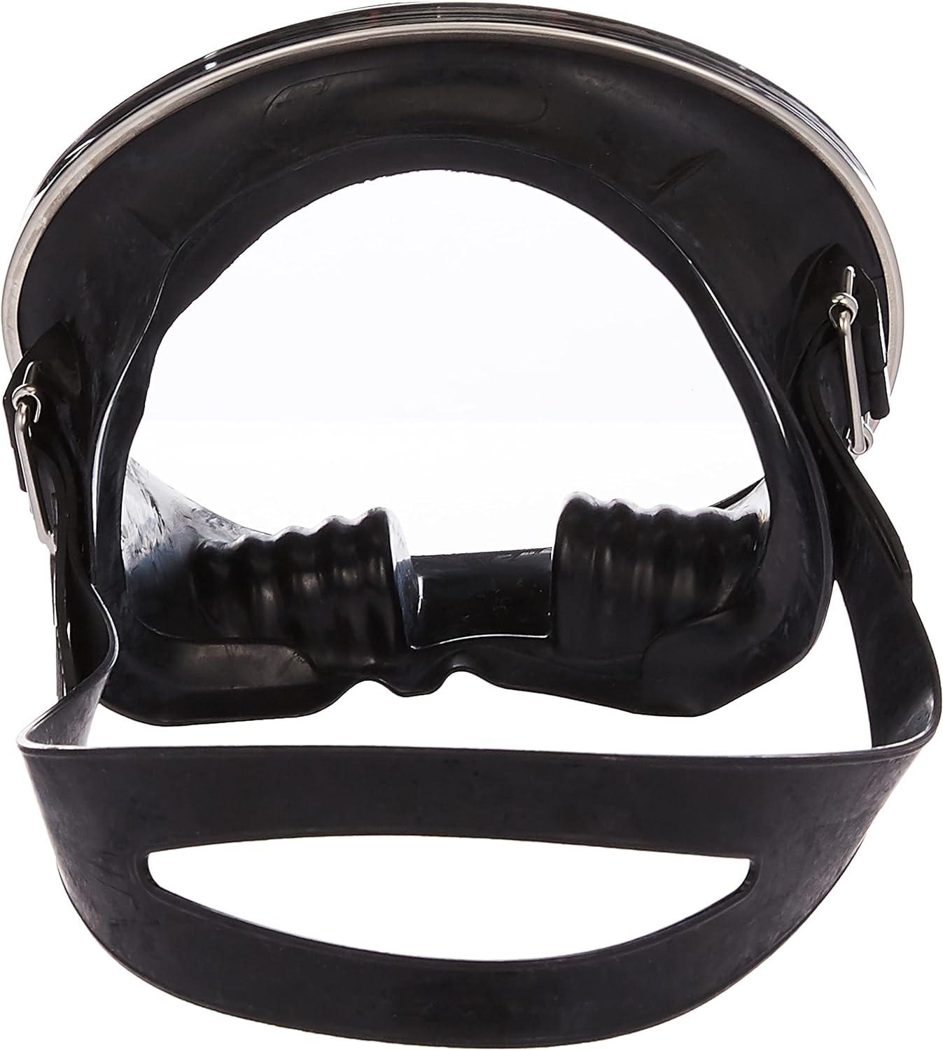 Spearfishing Free Dive Stainless Steel Oval Shape Classic Rubber Mask - Scuba Choice