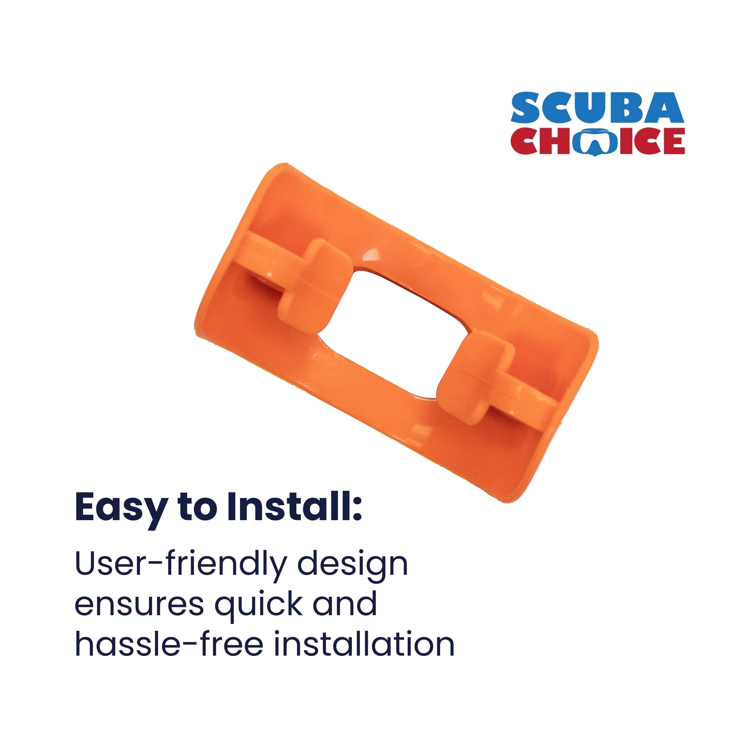 Scuba Choice Scuba Diving Orange Silicone Regulator Octopus Mouthpiece