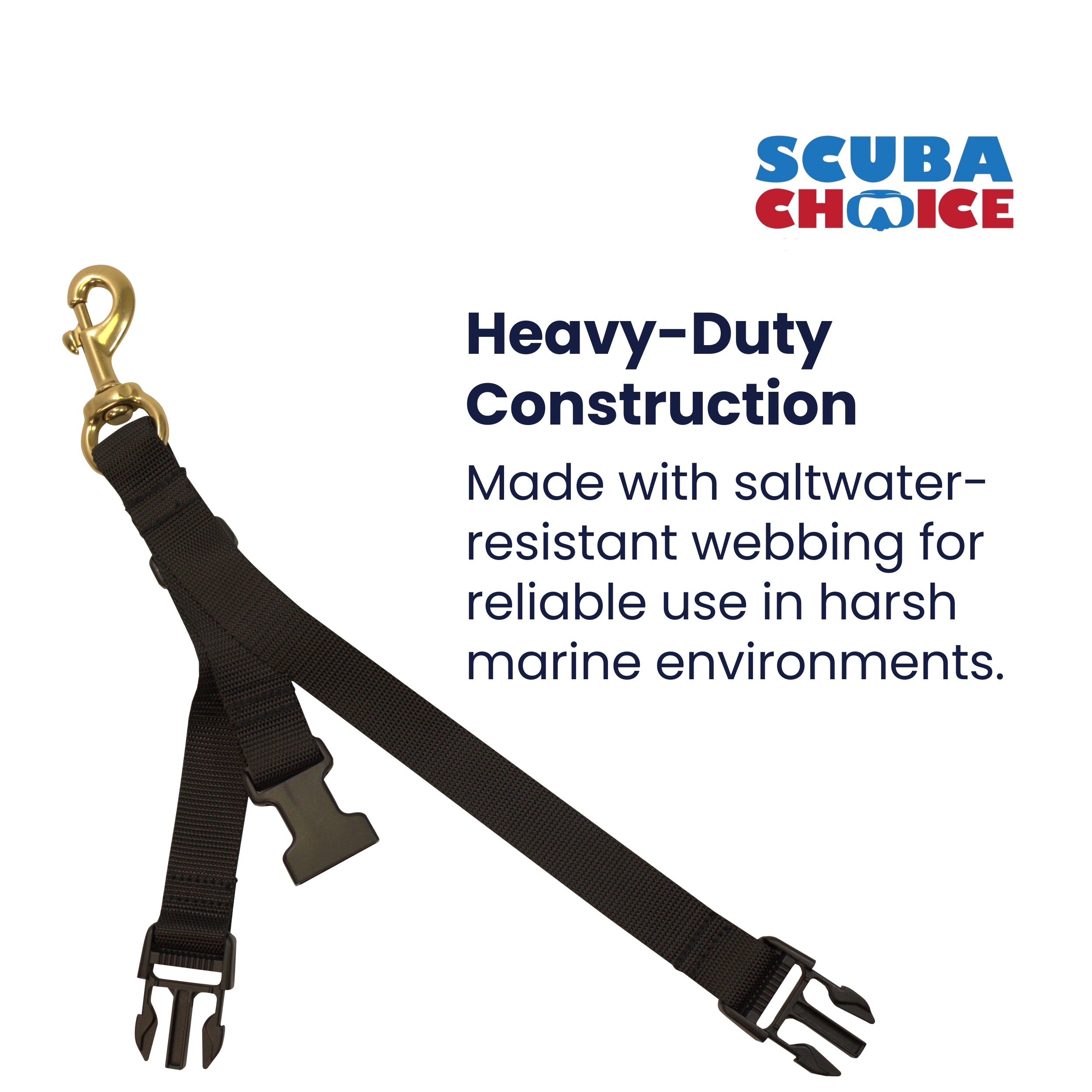 Scuba Diving BC Fin and Mask Keeper with Quick Release Loop Lanyard