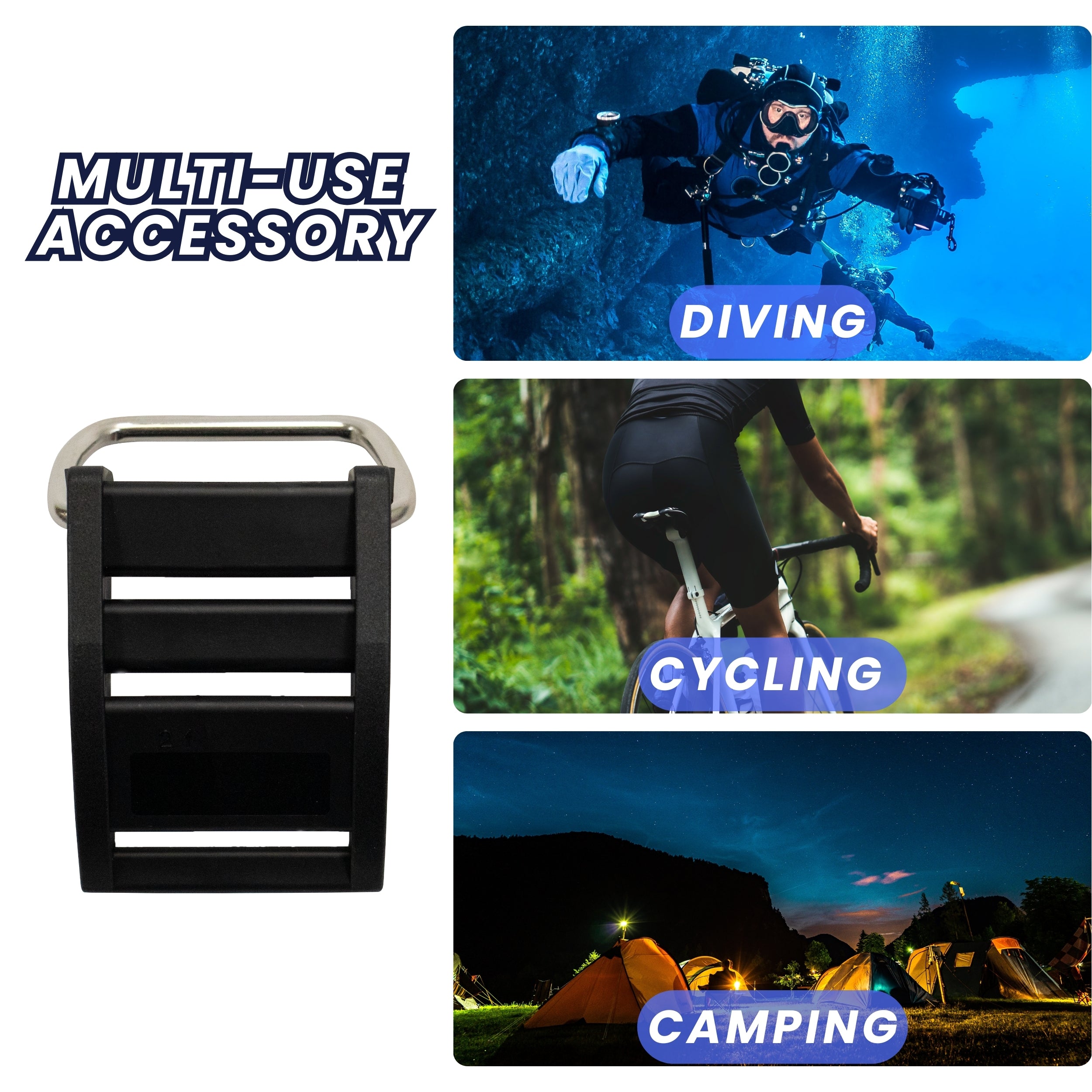 Scuba Diving Tank Cylinder Cam Buckle