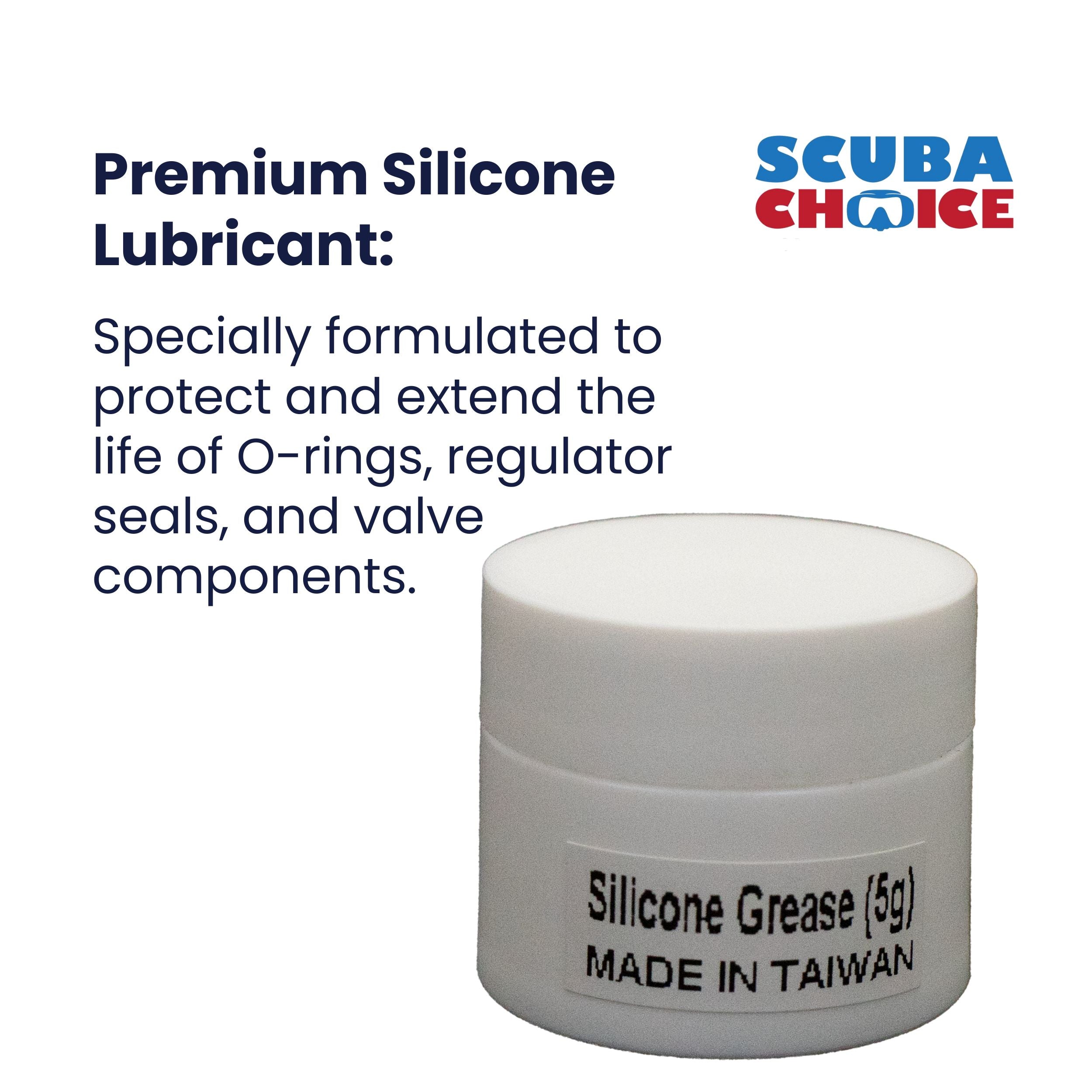 Scuba Diving Silicone Grease 5g 1/6 oz. for O-Rings Regulator Valve Seals