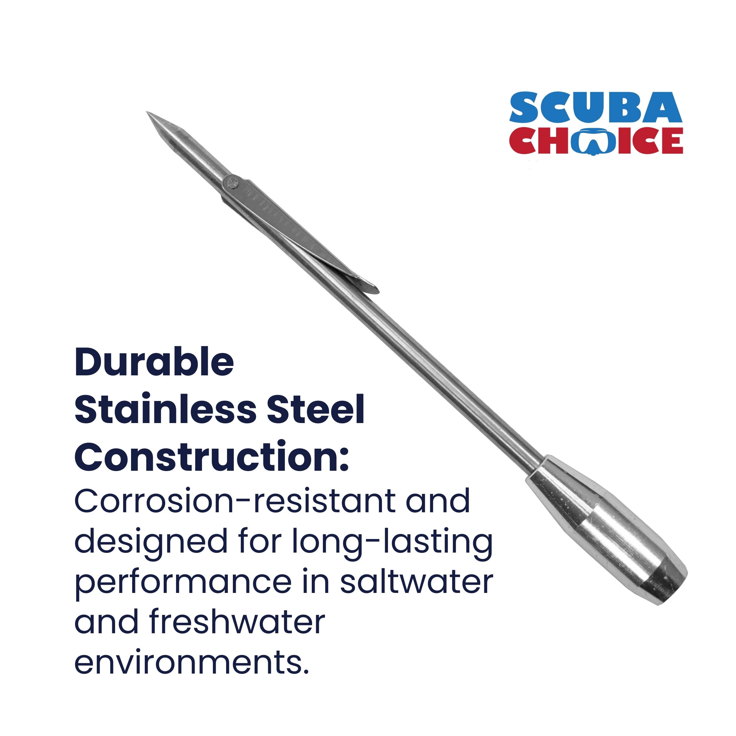 Spearfishing 7.5" Stainless Steel Pole Spear Tip Single Barb Head