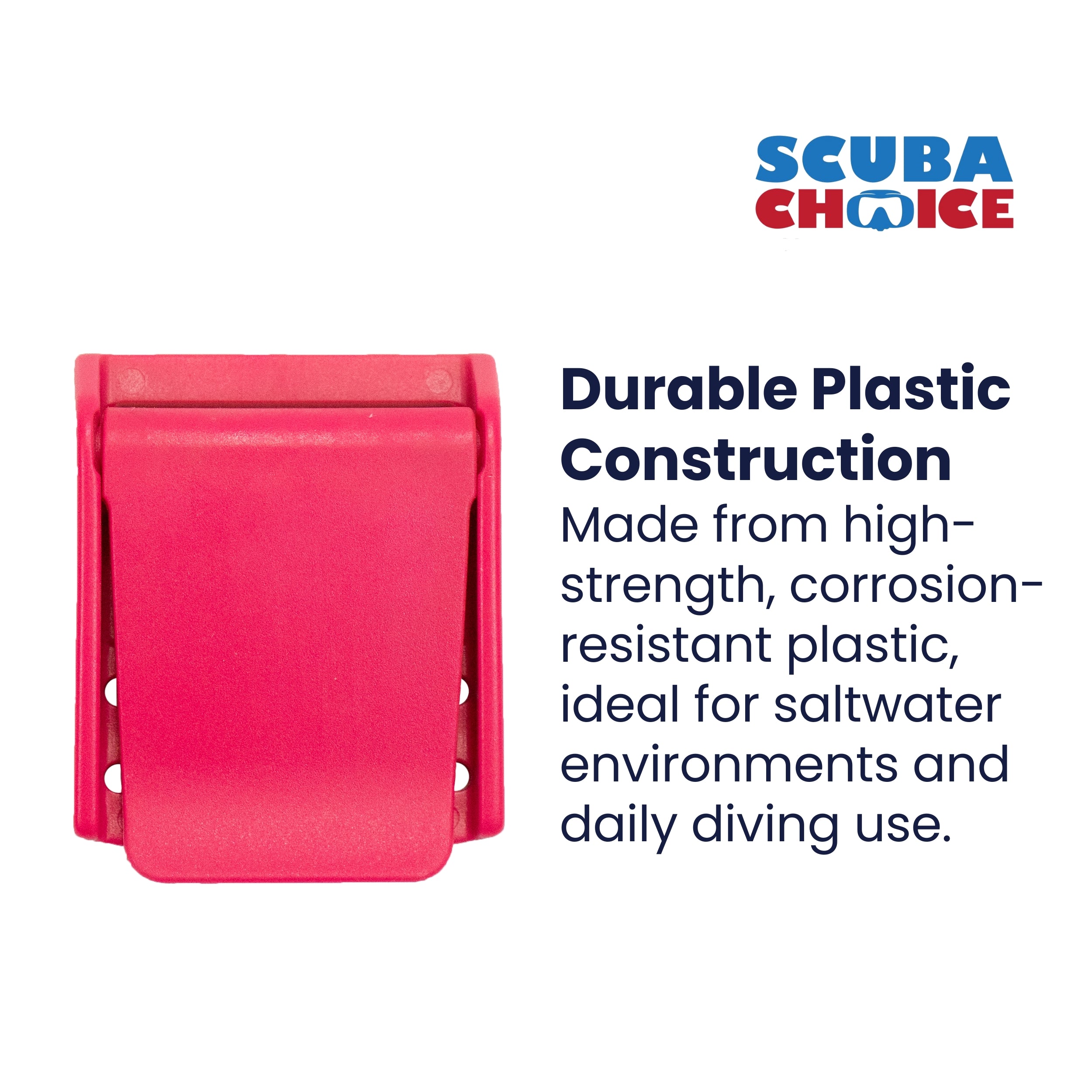 Scuba Diving Dive Plastic Weight Webbing Belt Buckle Pink Magenta