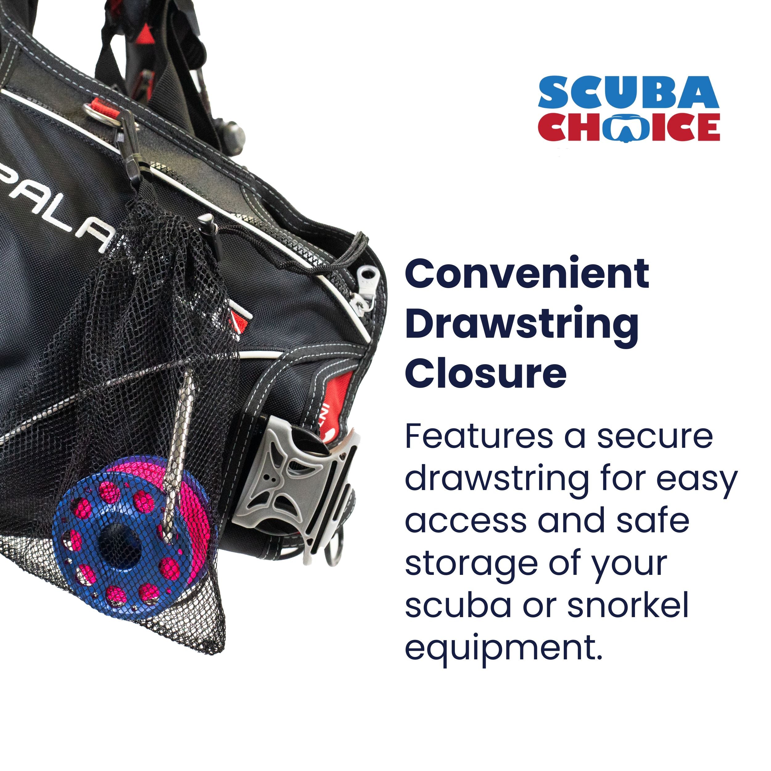 Scuba Choice Mask/ Surface Marker/ Multi Purposes Storage Mesh Bag