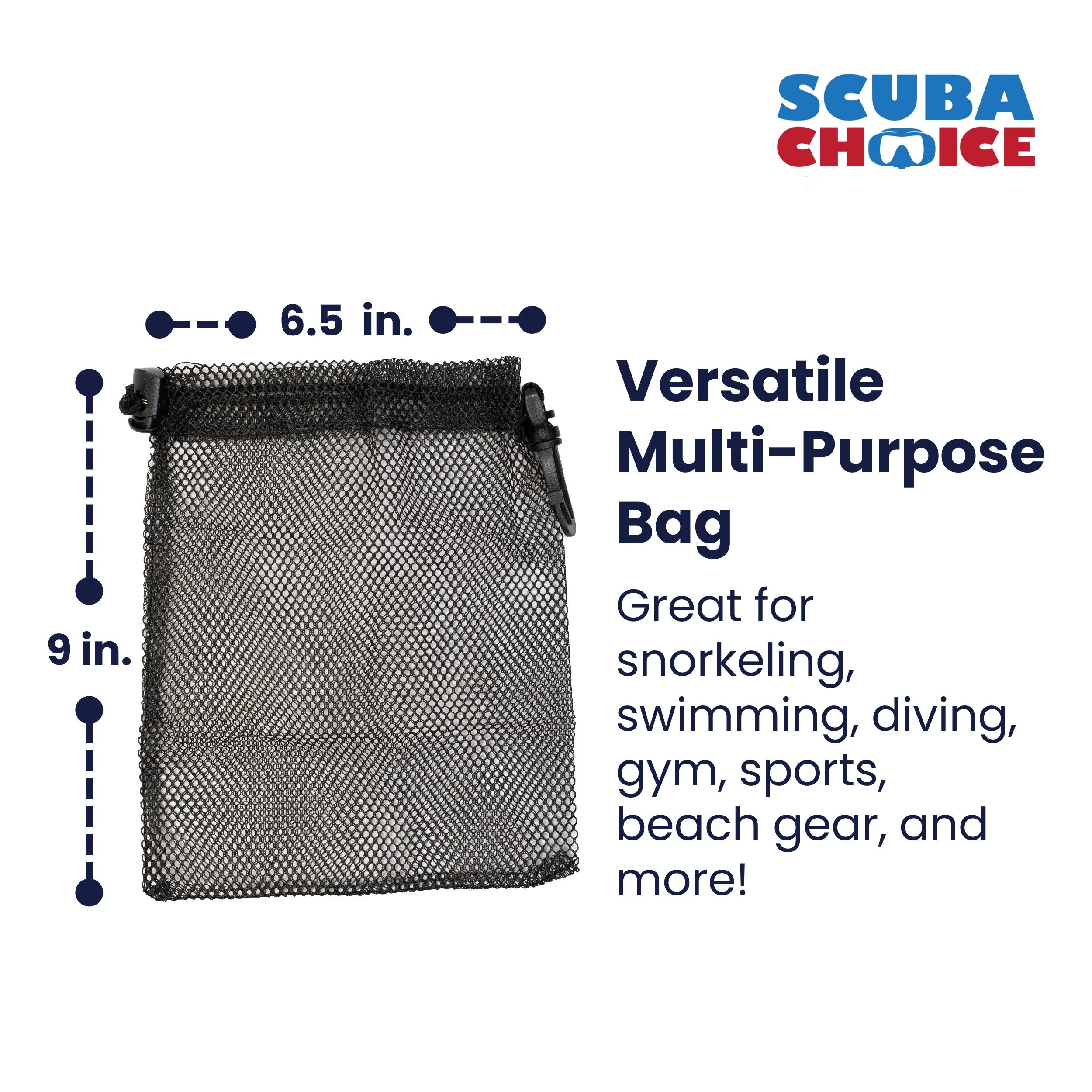 Scuba Choice Mask/ Surface Marker/ Multi Purposes Storage Mesh Bag