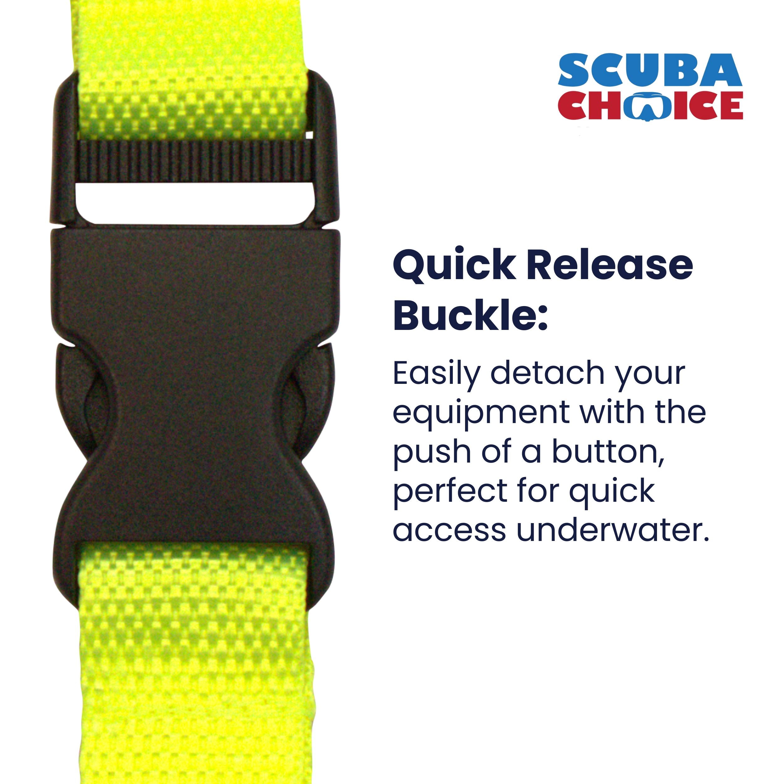 Scuba Diving Lanyard with Dual Clips & Quick Release Buckle