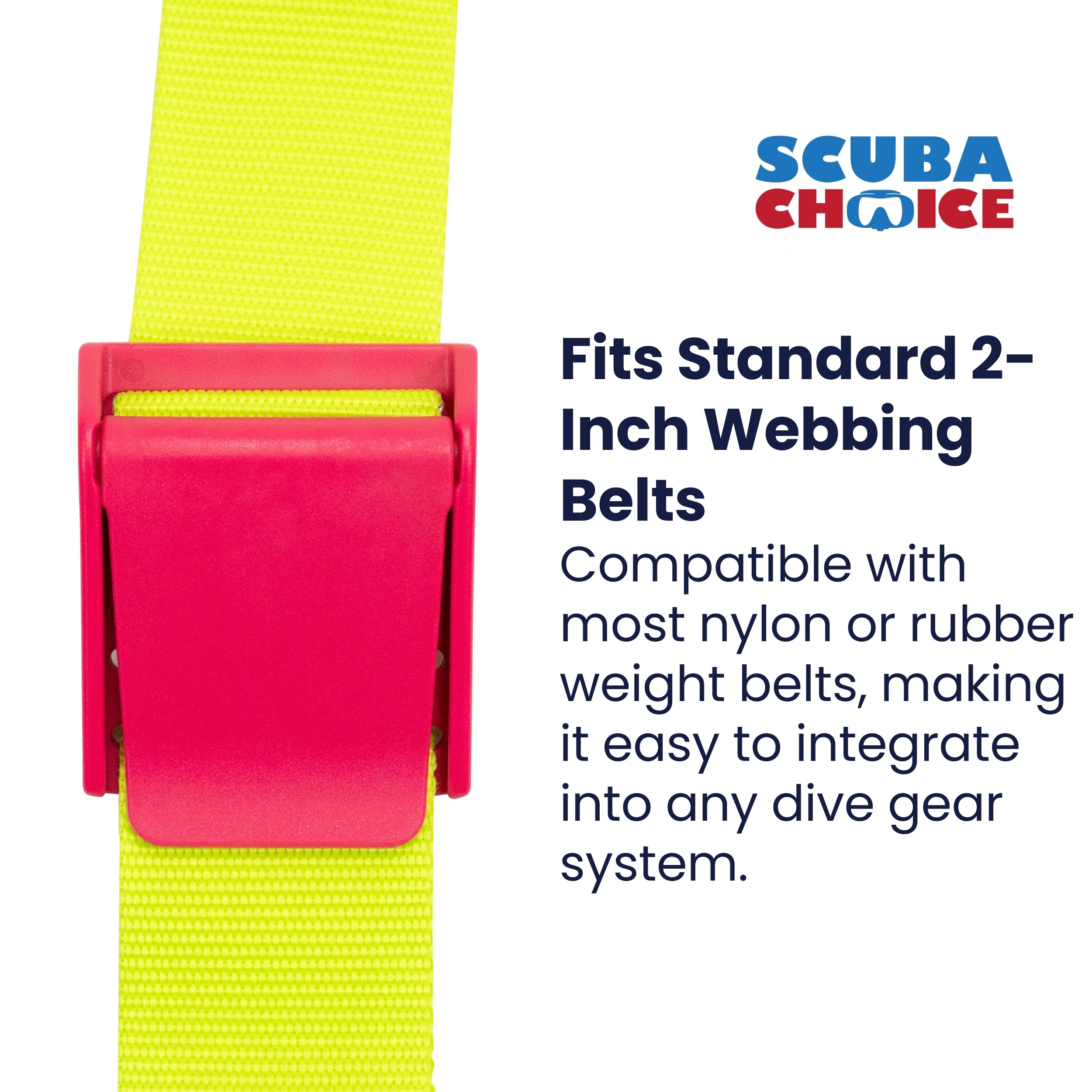 Scuba Diving Dive Plastic Weight Webbing Belt Buckle Pink Magenta