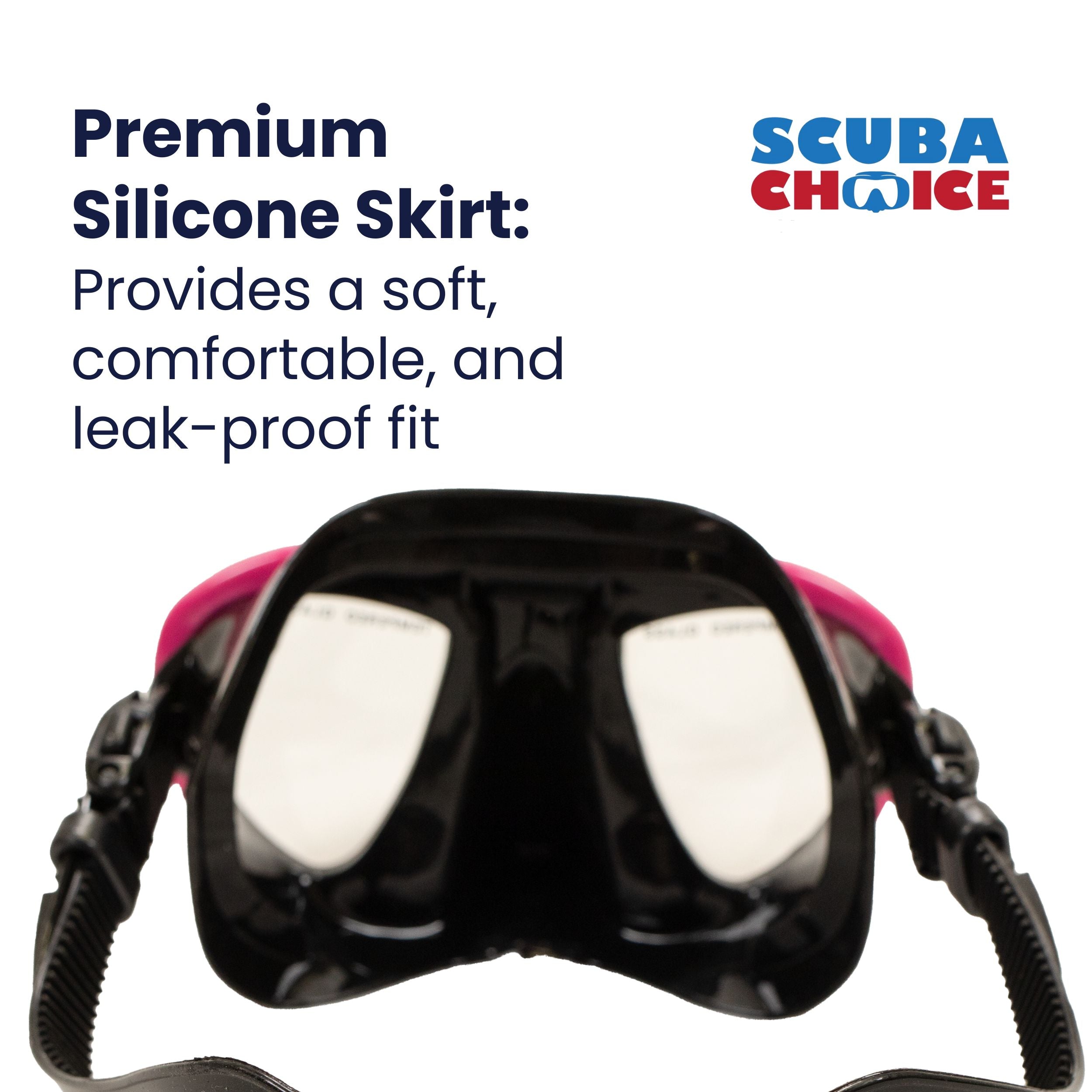 Palantic Black/Pink Compact Dive Mask