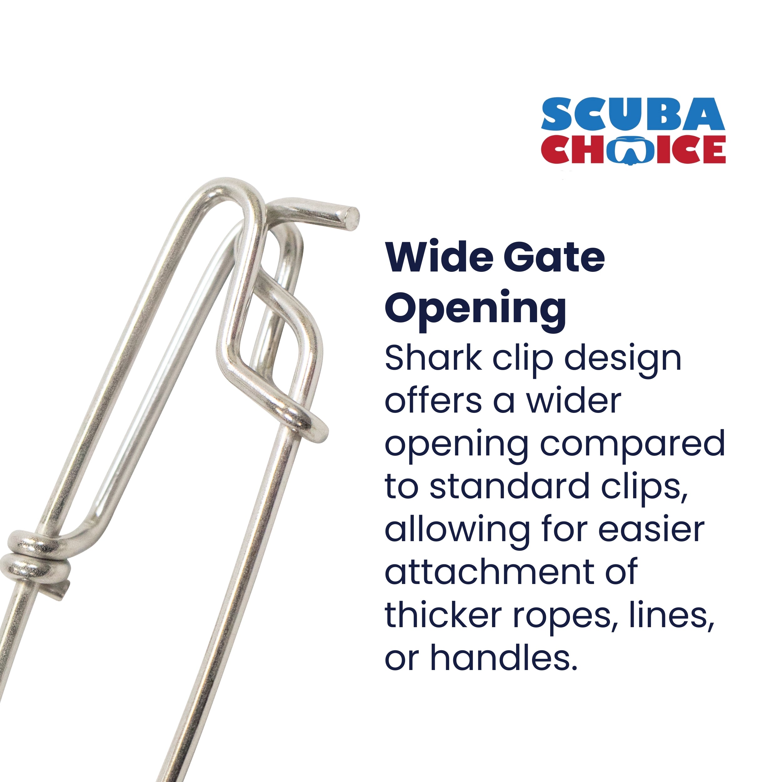 Scuba Diving Spearfishing Stainless Steel Shark Clip