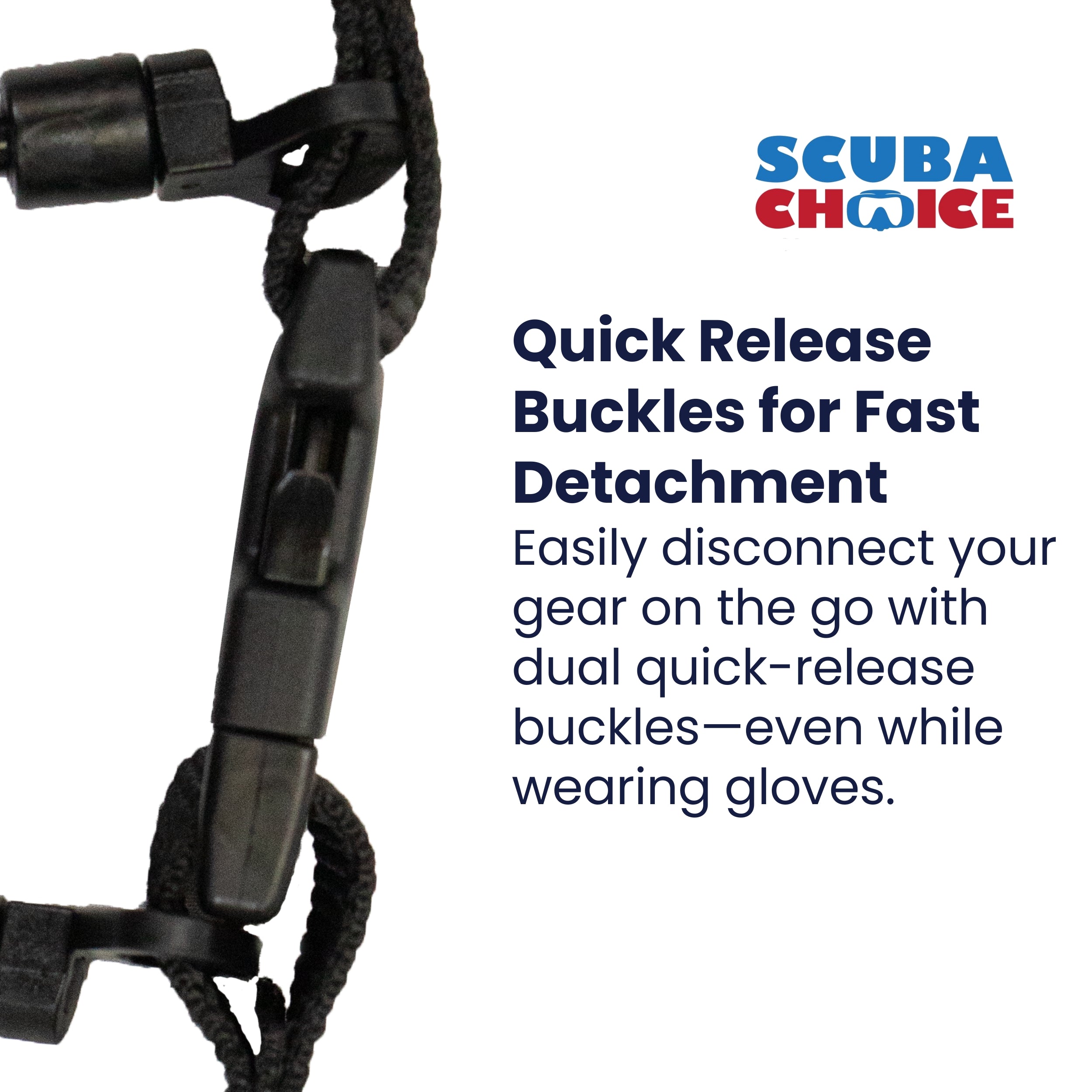 Scuba Diving Shark Coil Lanyard with Snaps and Quick Release Buckles