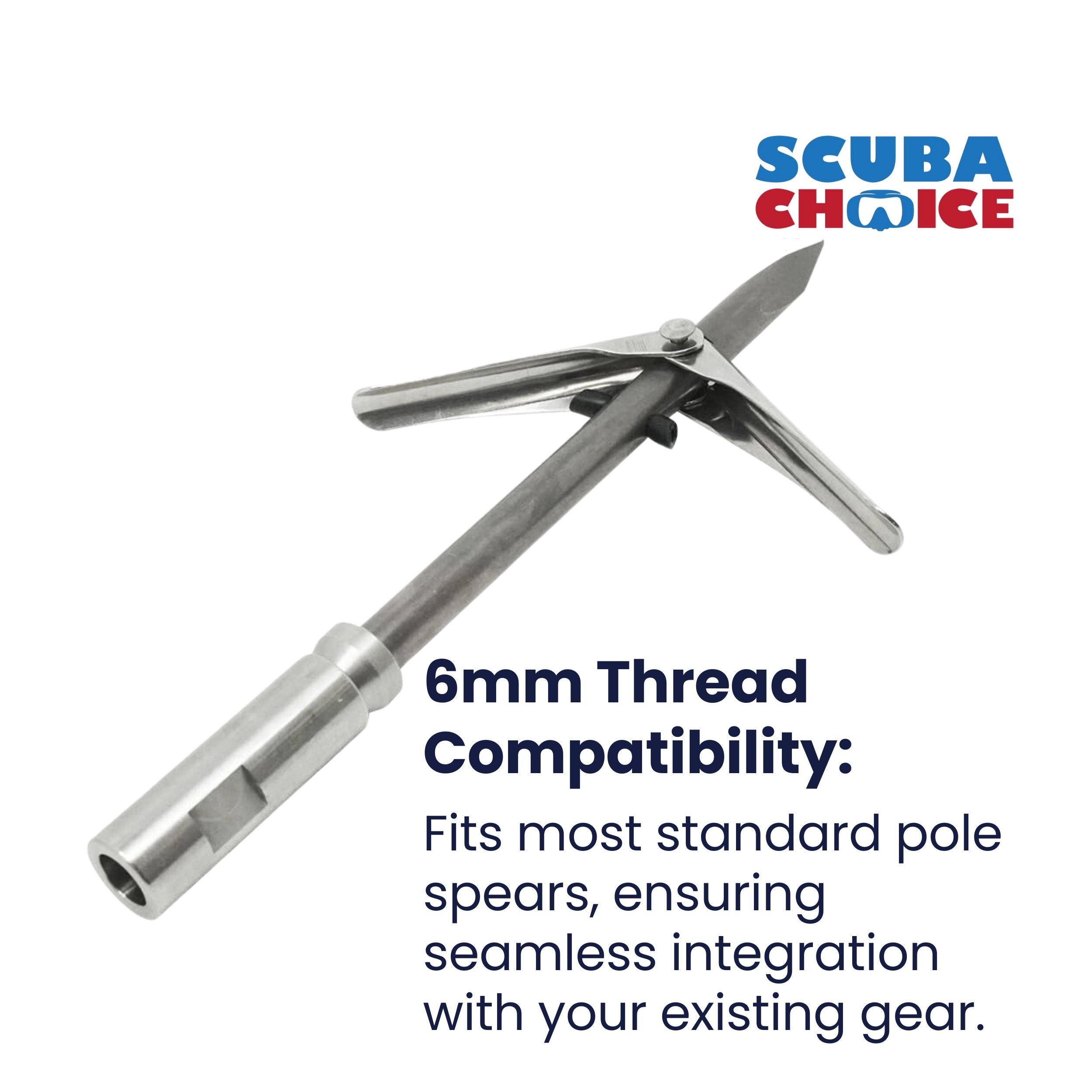 Palantic Spearfishing 6.25" Double Wing Flopper Tri-Cut Tip