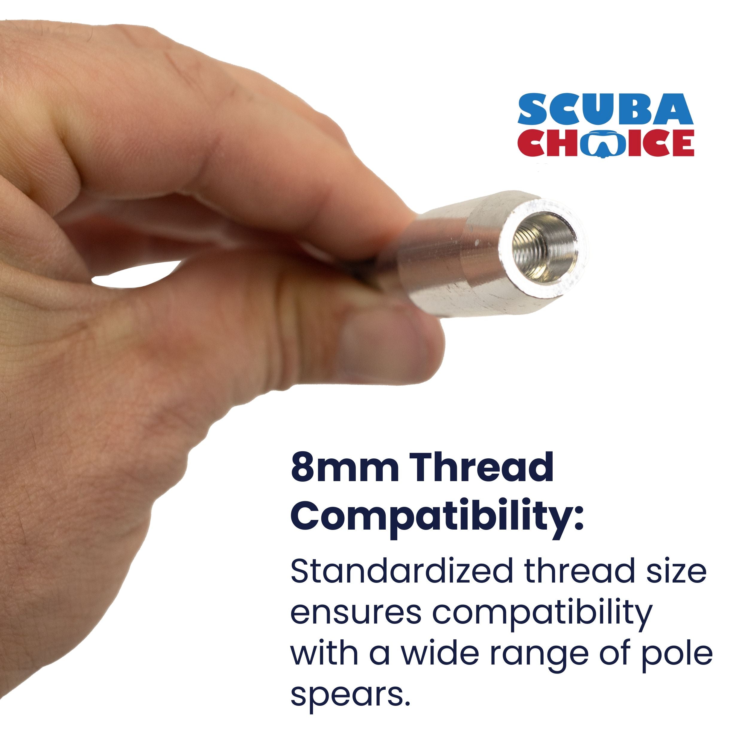 Spearfishing 7.5" Stainless Steel Pole Spear Tip Single Barb Head
