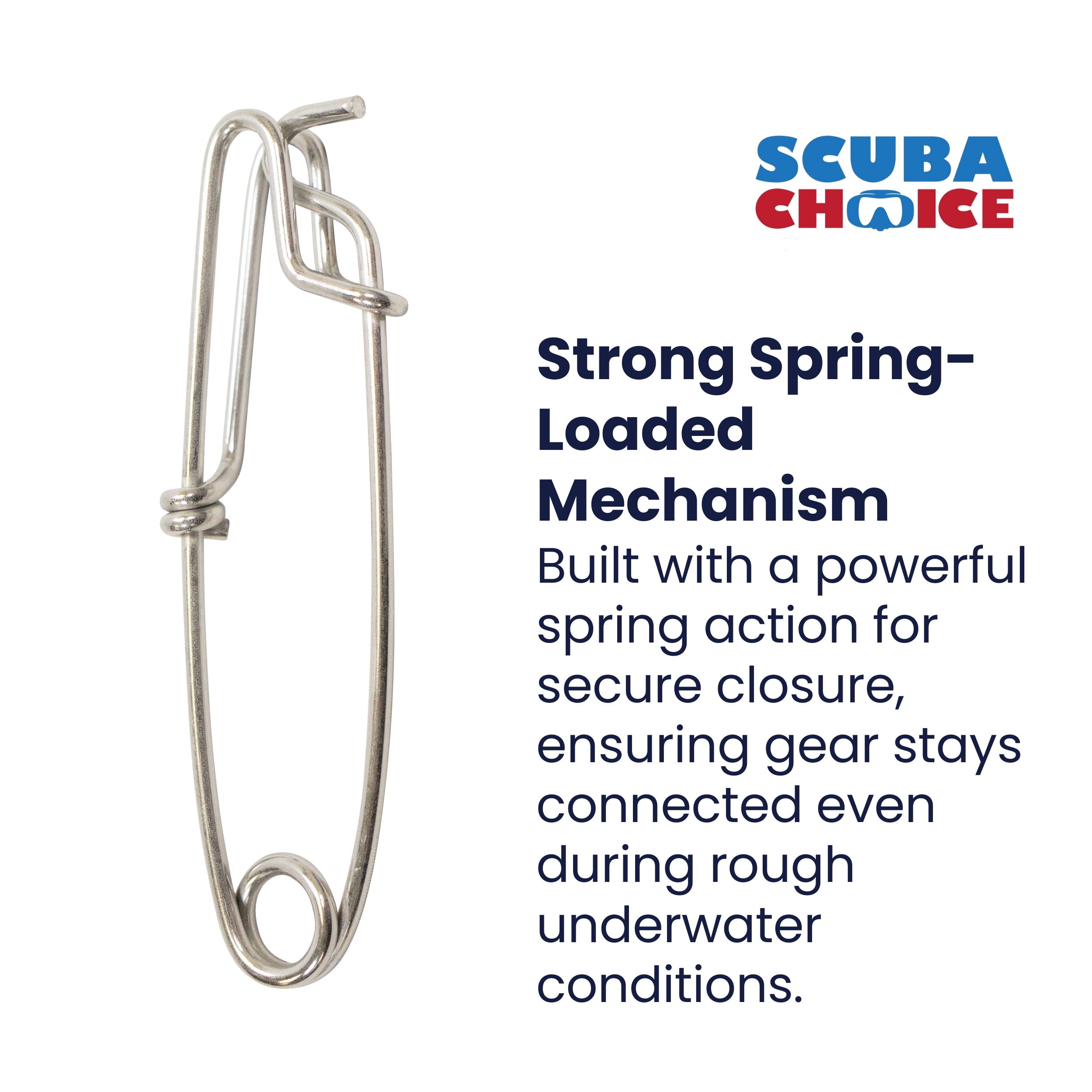 Scuba Diving Spearfishing Stainless Steel Shark Clip