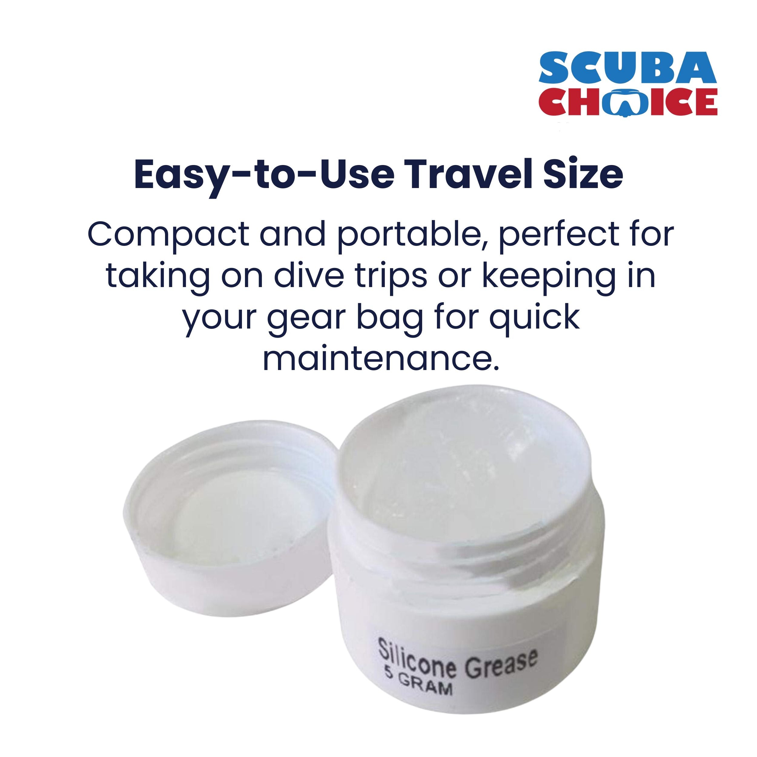 Scuba Diving Silicone Grease 5g 1/6 oz. for O-Rings Regulator Valve Seals
