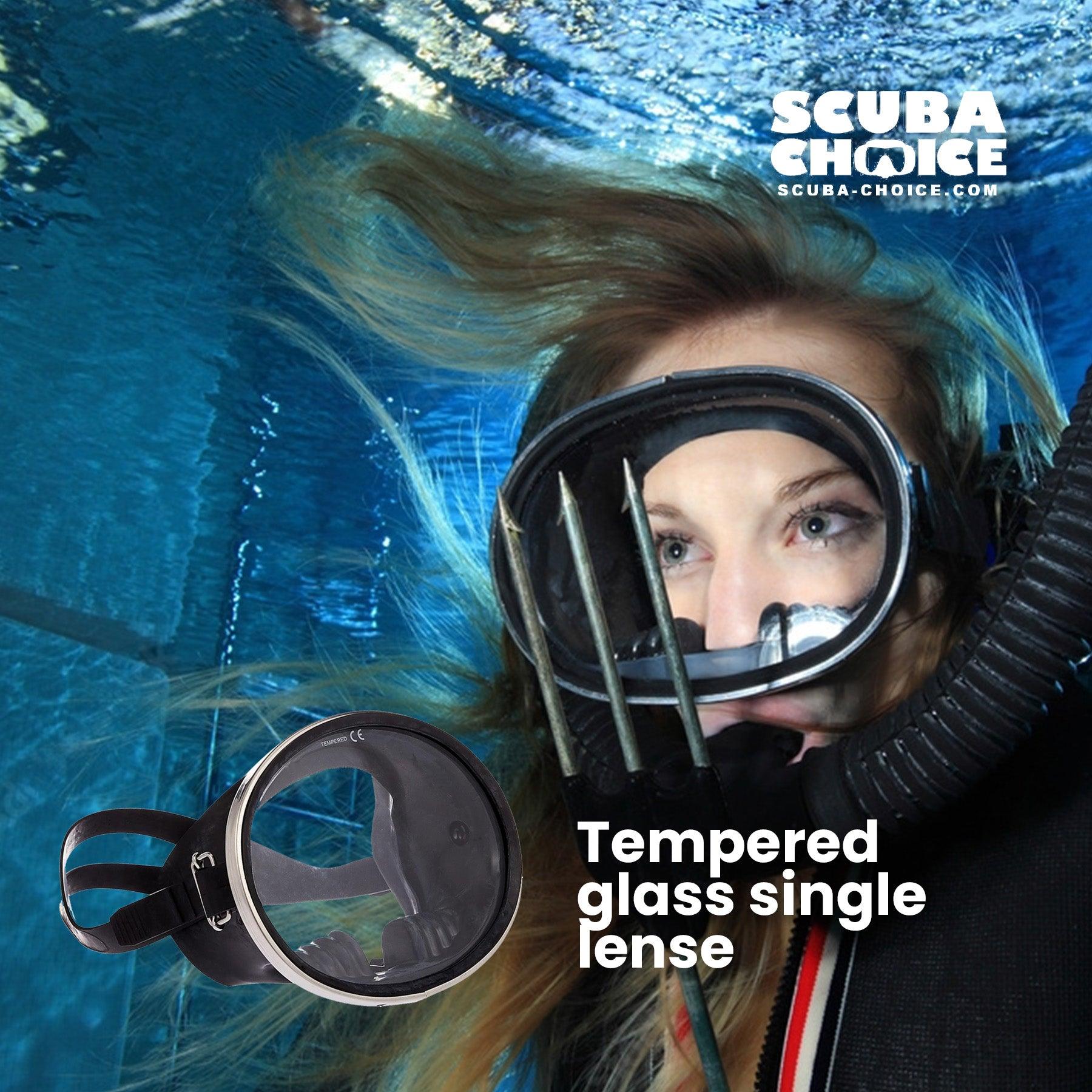 Spearfishing Free Dive Stainless Steel Oval Shape Classic Rubber