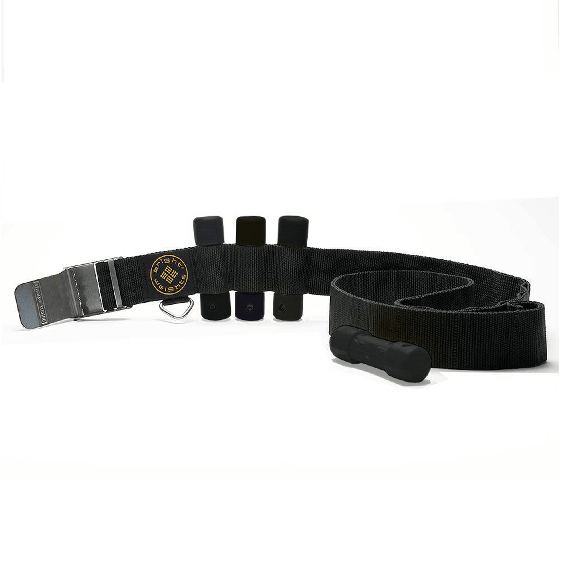 Scuba Diving Black Weight Belt w/4PCs Black Slug Weights Set - Scuba Choice