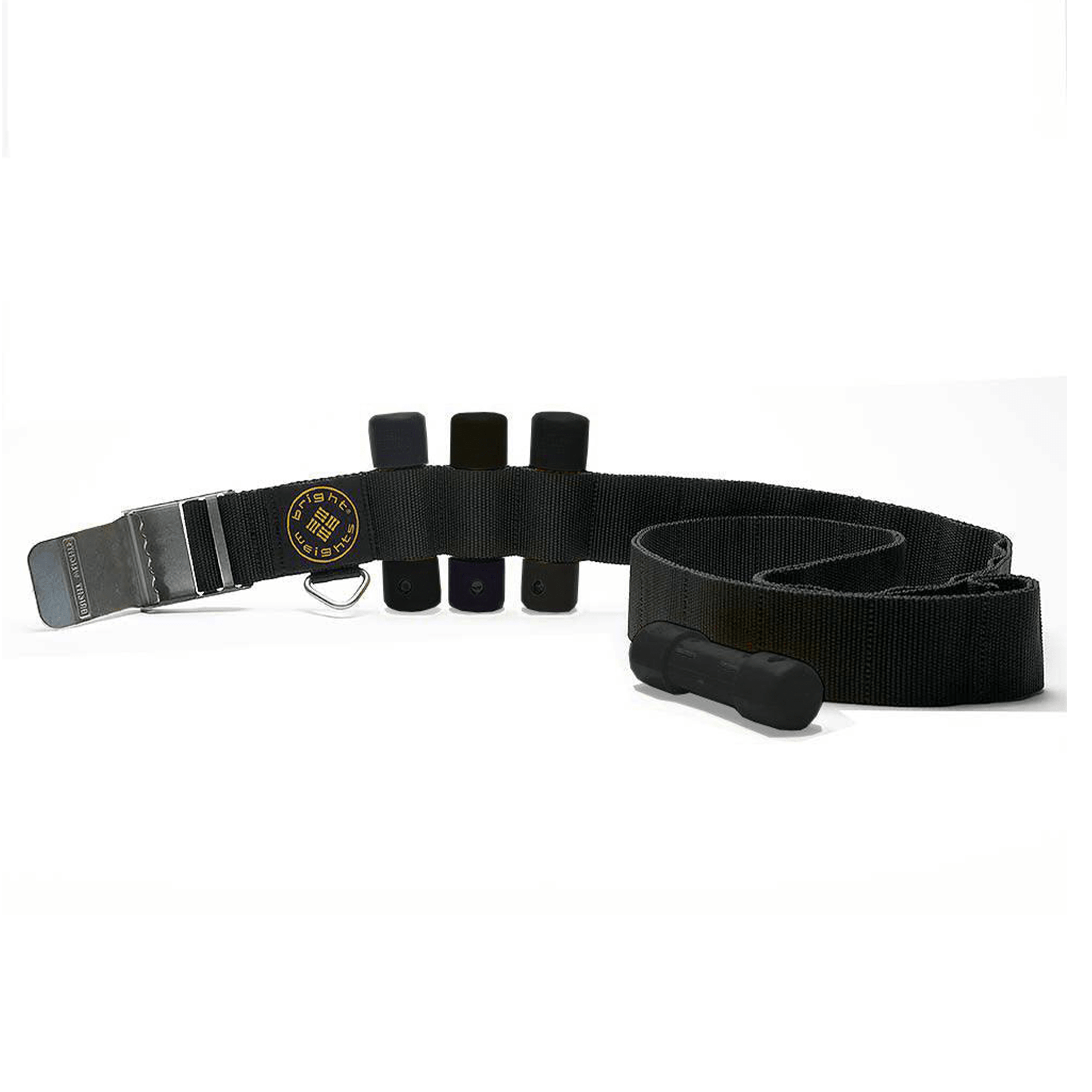 Scuba Diving Black Weight Belt w/4PCs Black Slug Weights Set - Scuba Choice