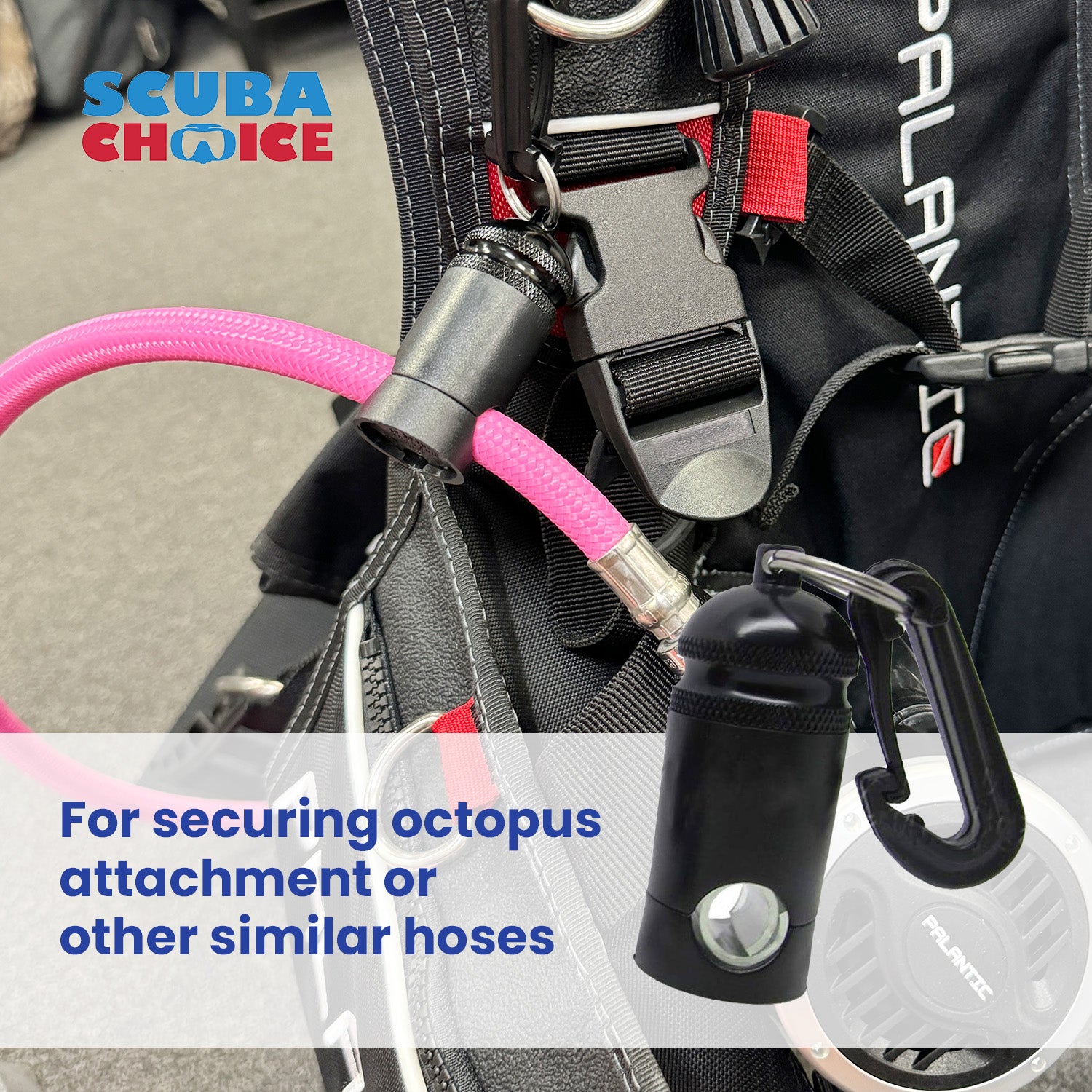 Scuba Diving Dive Heavy Duty Regulator Octopus Hose Holder Clip Holds 3KG