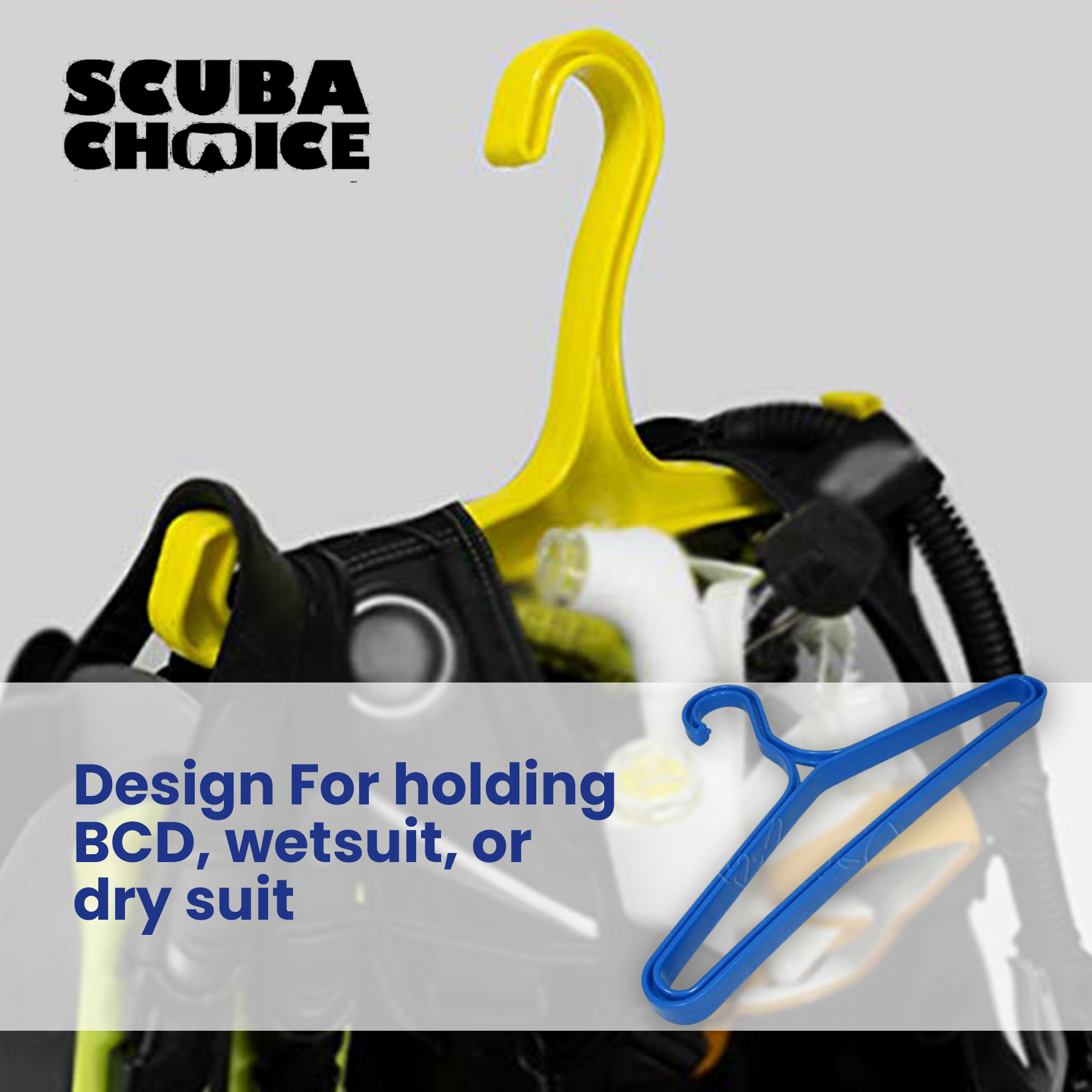 Scuba Choice Diving Heavy Duty BCD Wetsuit Drysuit Hanger