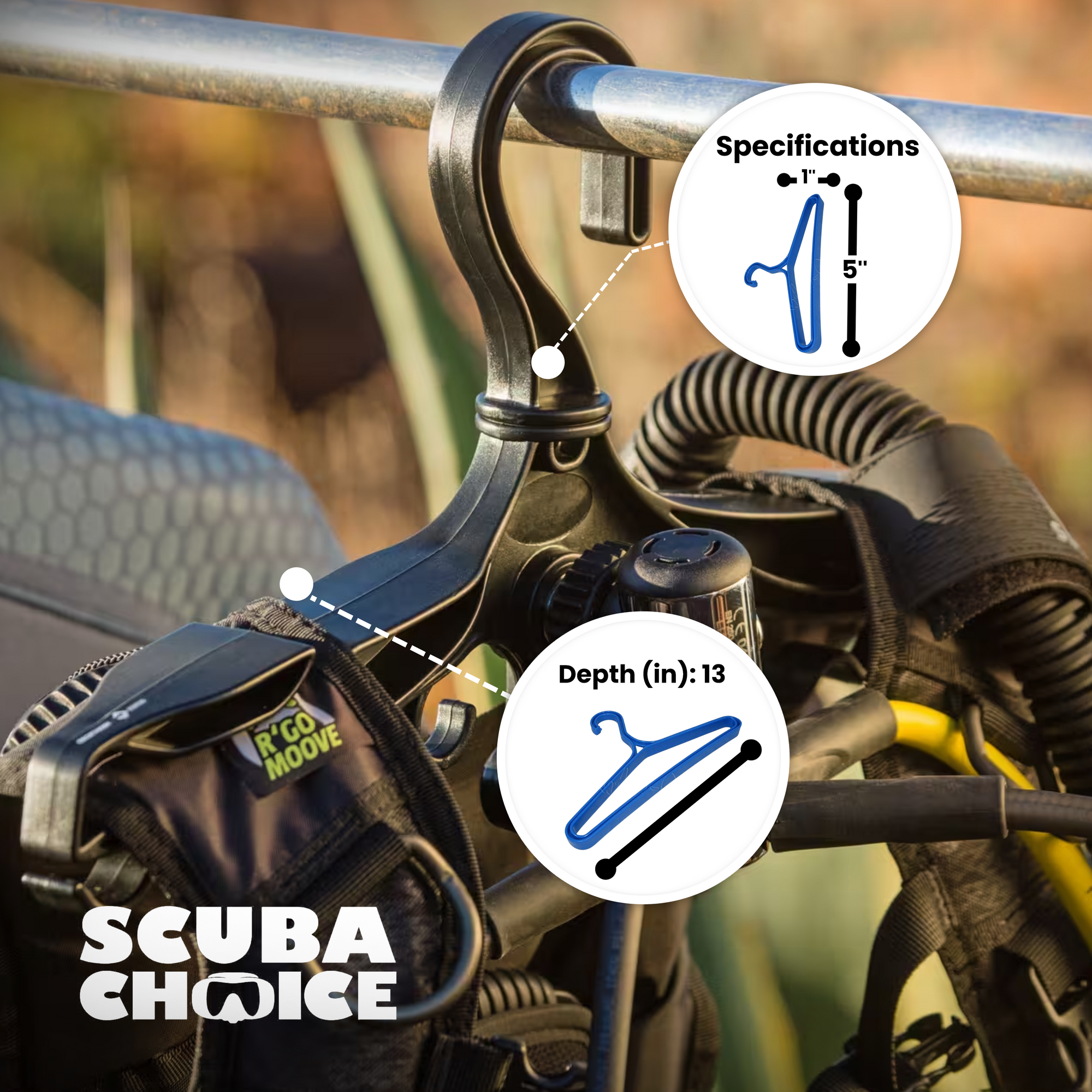 Scuba Choice Diving Heavy Duty BCD Wetsuit Drysuit Hanger