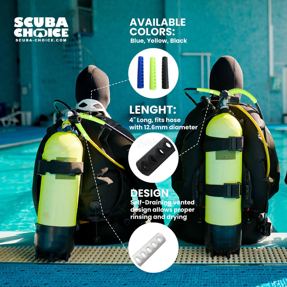 Scuba Diving 4" Long Vented Regulator Hose Protector - Scuba Choice