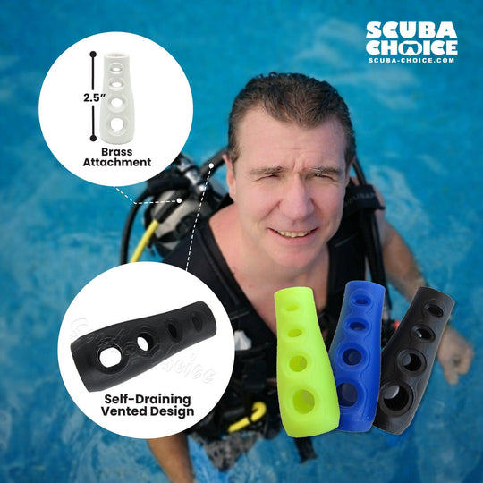 Scuba Diving 2.5" Long Vented Regulator Hose Protector - Scuba Choice