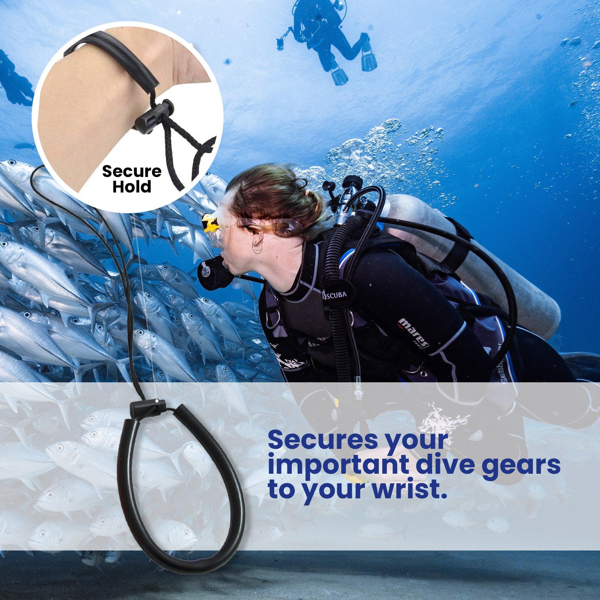 Scuba Diving Adjustable Wrist Lanyard - Scuba Choice