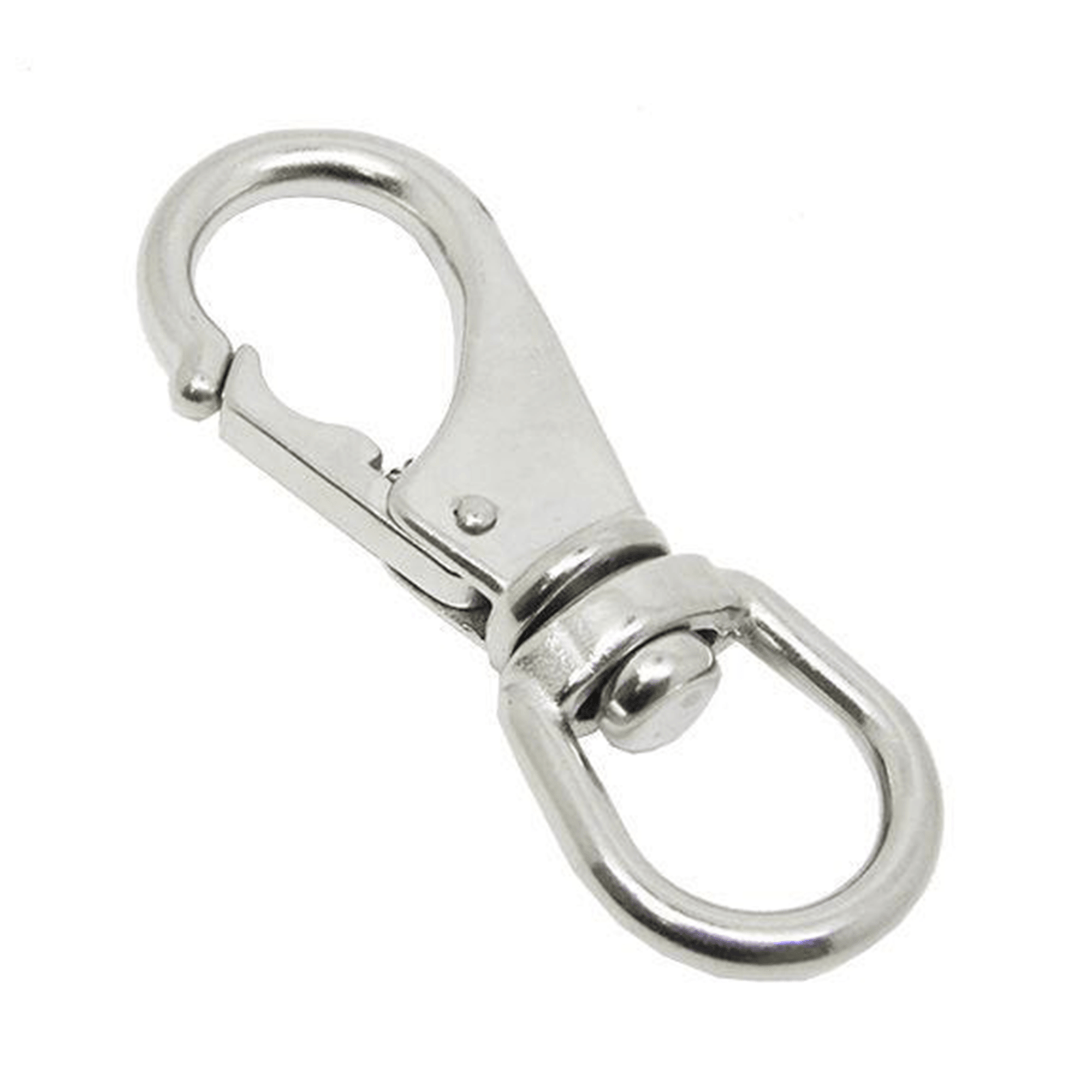 Stainless Steel Swivel Eye Snap Hook Marine Clip Size #1, 3-5/16" x 1-1/8" - Scuba Choice