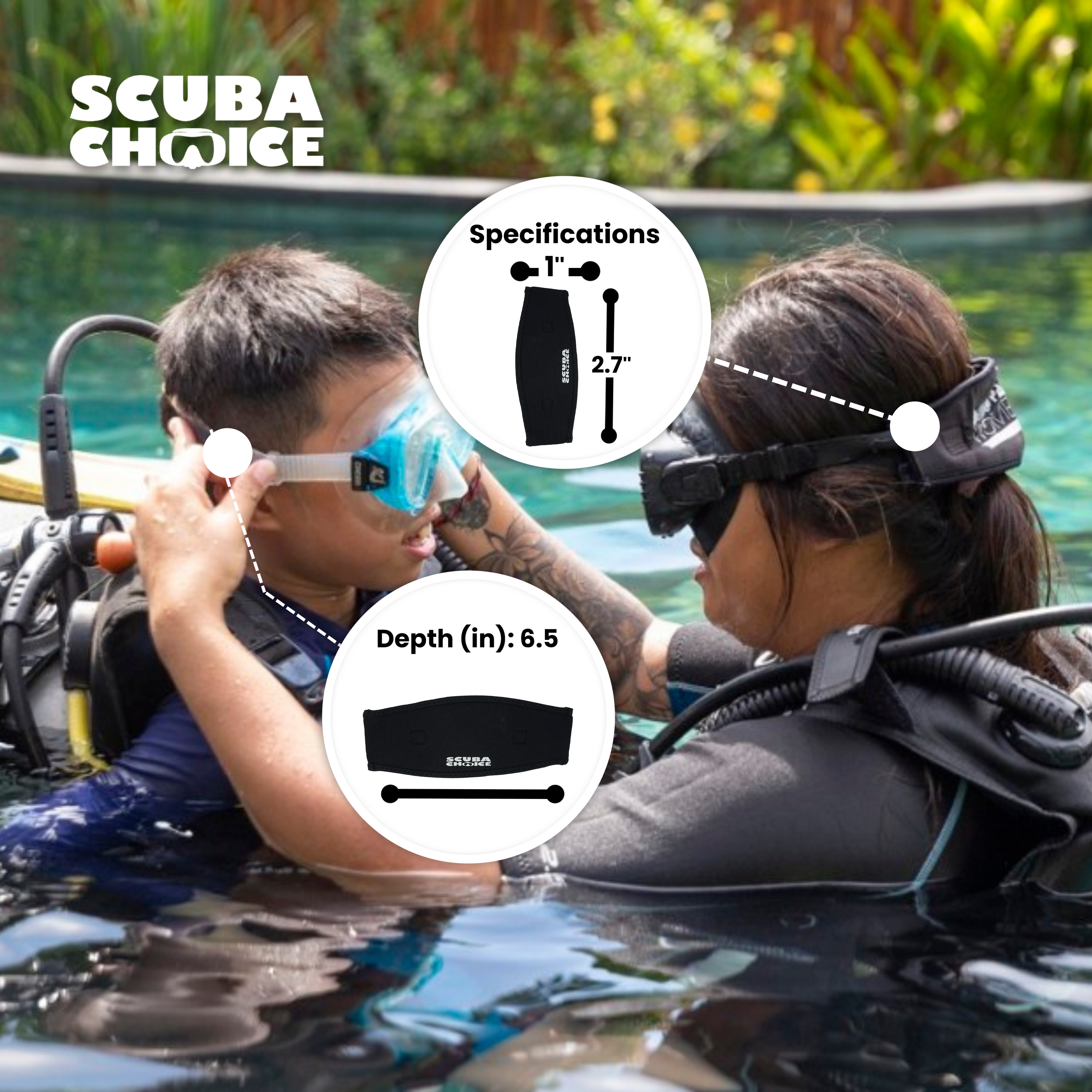 Scuba Choice Kids Comfort Neoprene Mask Strap Cover