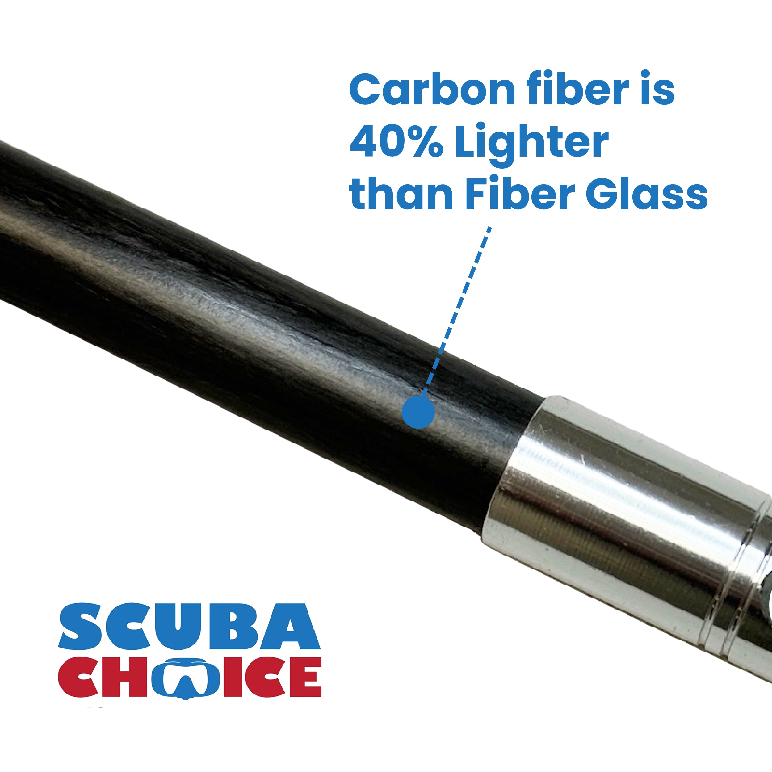 CARBON FIBER 7' Travel Spearfishing 3-Piece Pole Spear 3 Prong Paralyzer Tip