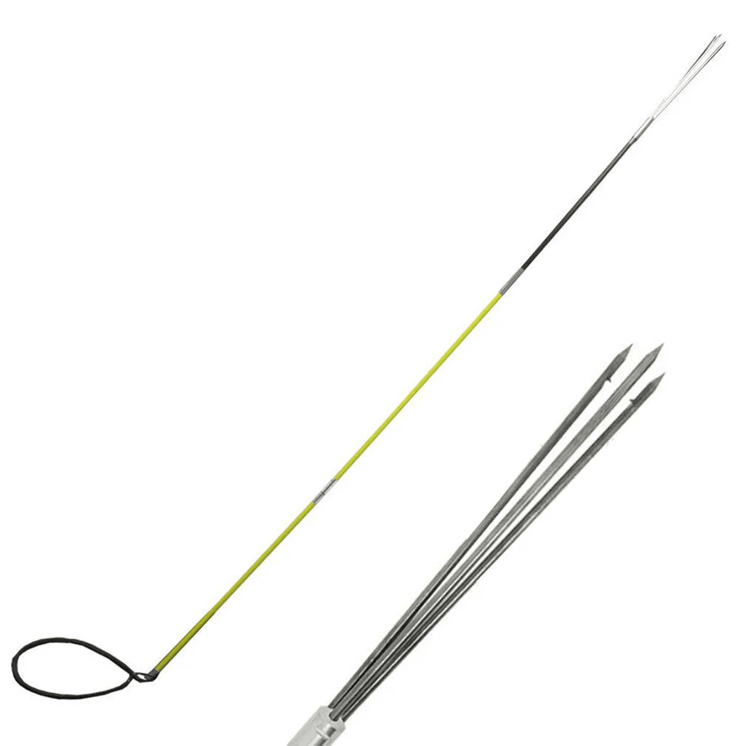 Hybrid Hawaiian Sling 9' Travel Spearfishing 3-Piece Pole Spear 3 Prong Tip - Scuba Choice