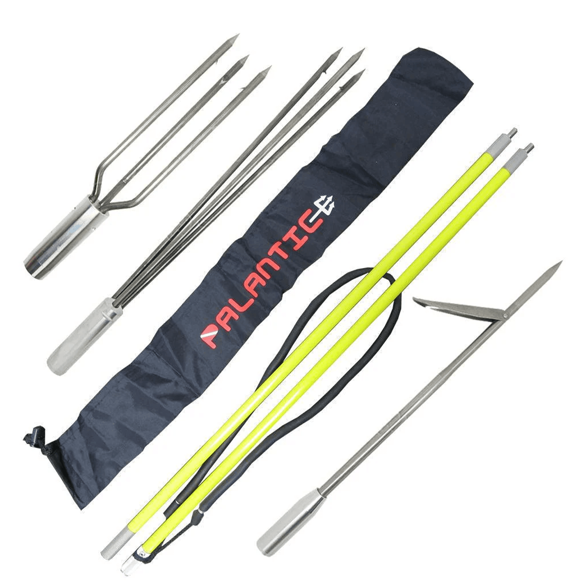 Spearfishing 5' Fiber Glass Travel 2piece Hawaiian Sling Pole Spear 3 Tips Set - Scuba Choice