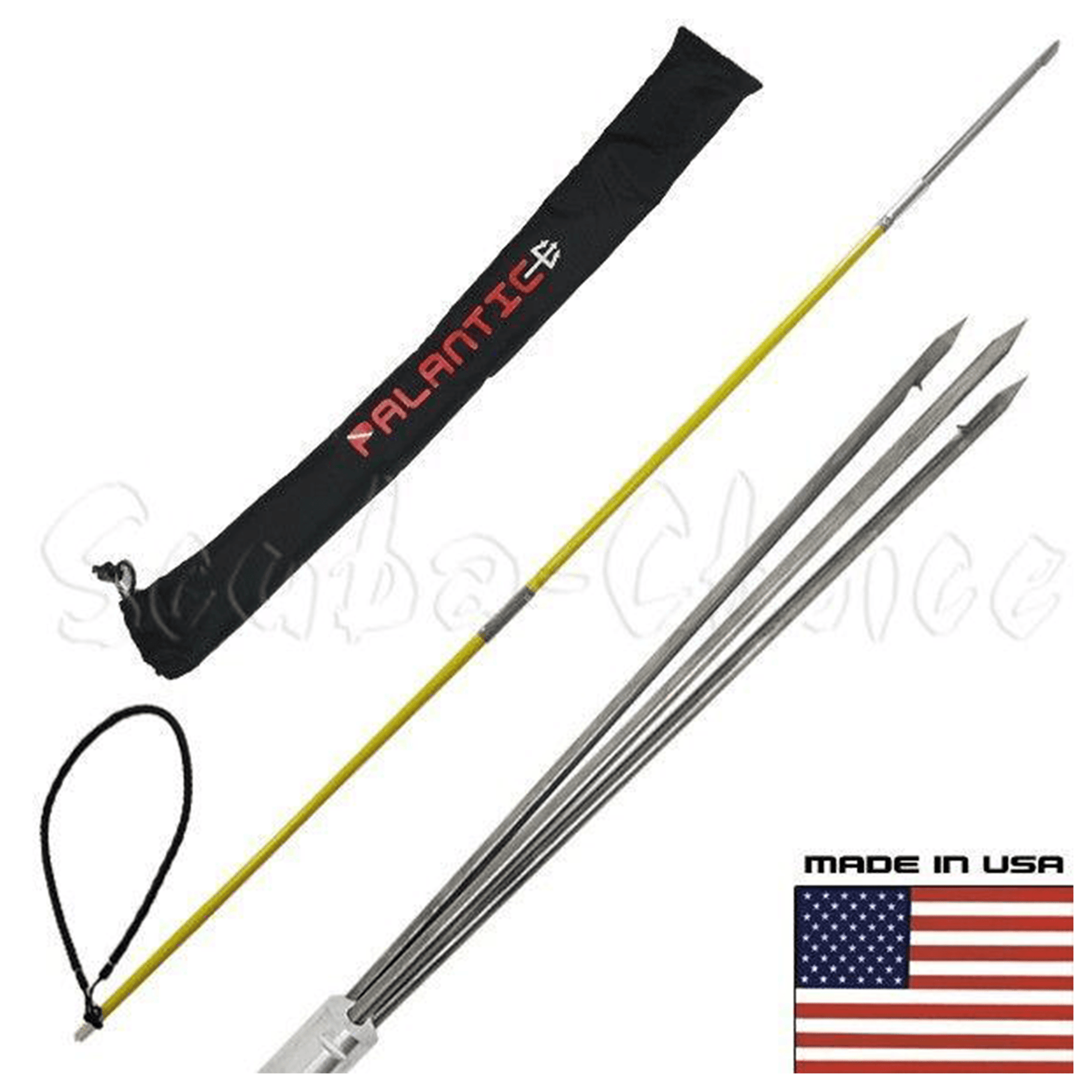 6' ft Travel Spearfishing 2Piece Fiber Glass Pole Spear 3Prong Paralyzer Tip Bag - Scuba Choice