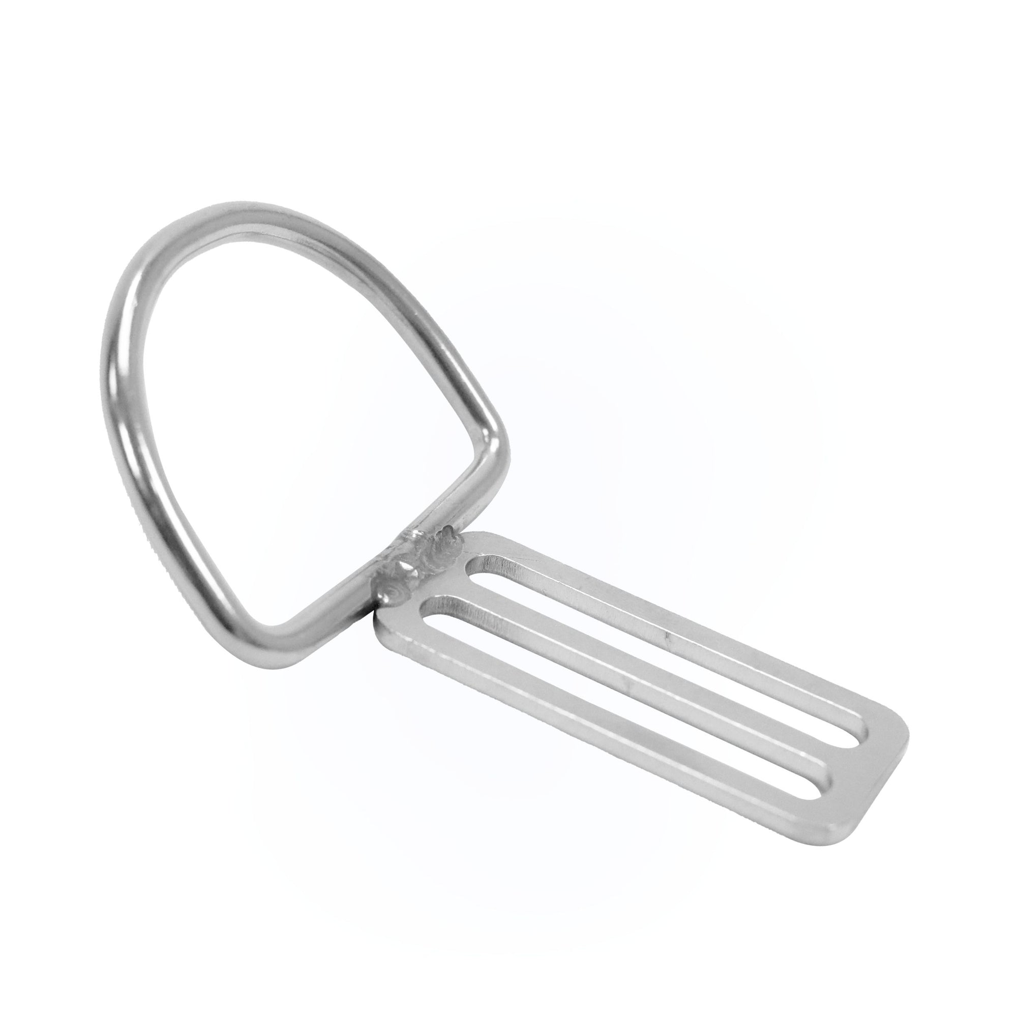 Scuba Choice SS316 Heavy Duty D Ring Welded w/ Triglides Slider, 45 degree