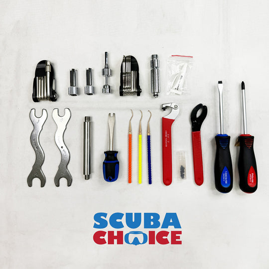 Deluxe Scuba Diving Dive Tool Kit - 16 Tools & 50 O-Rings