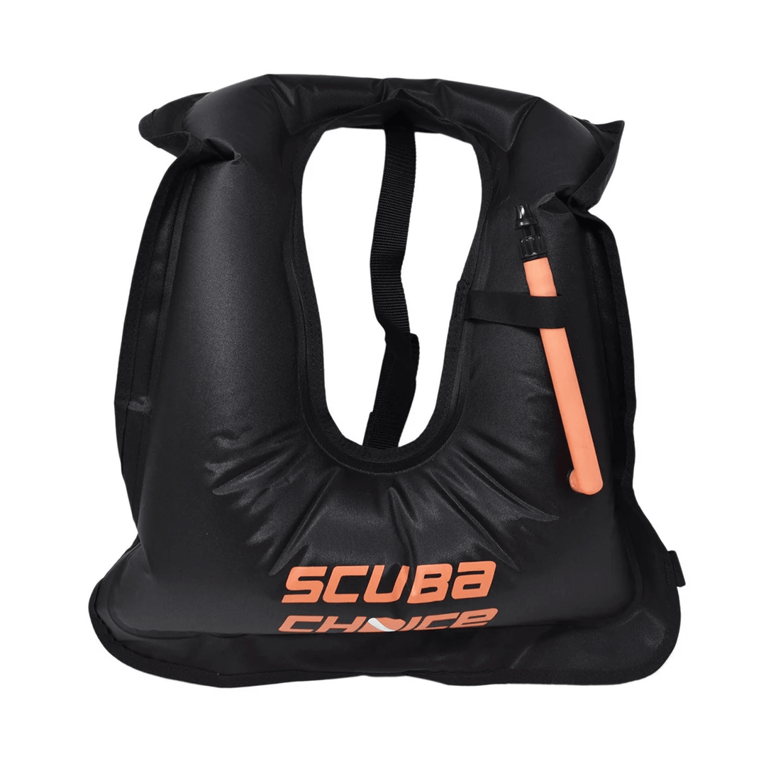 Scuba Choice Adult Black Snorkel Vest w/ Name Box, Large - Scuba Choice