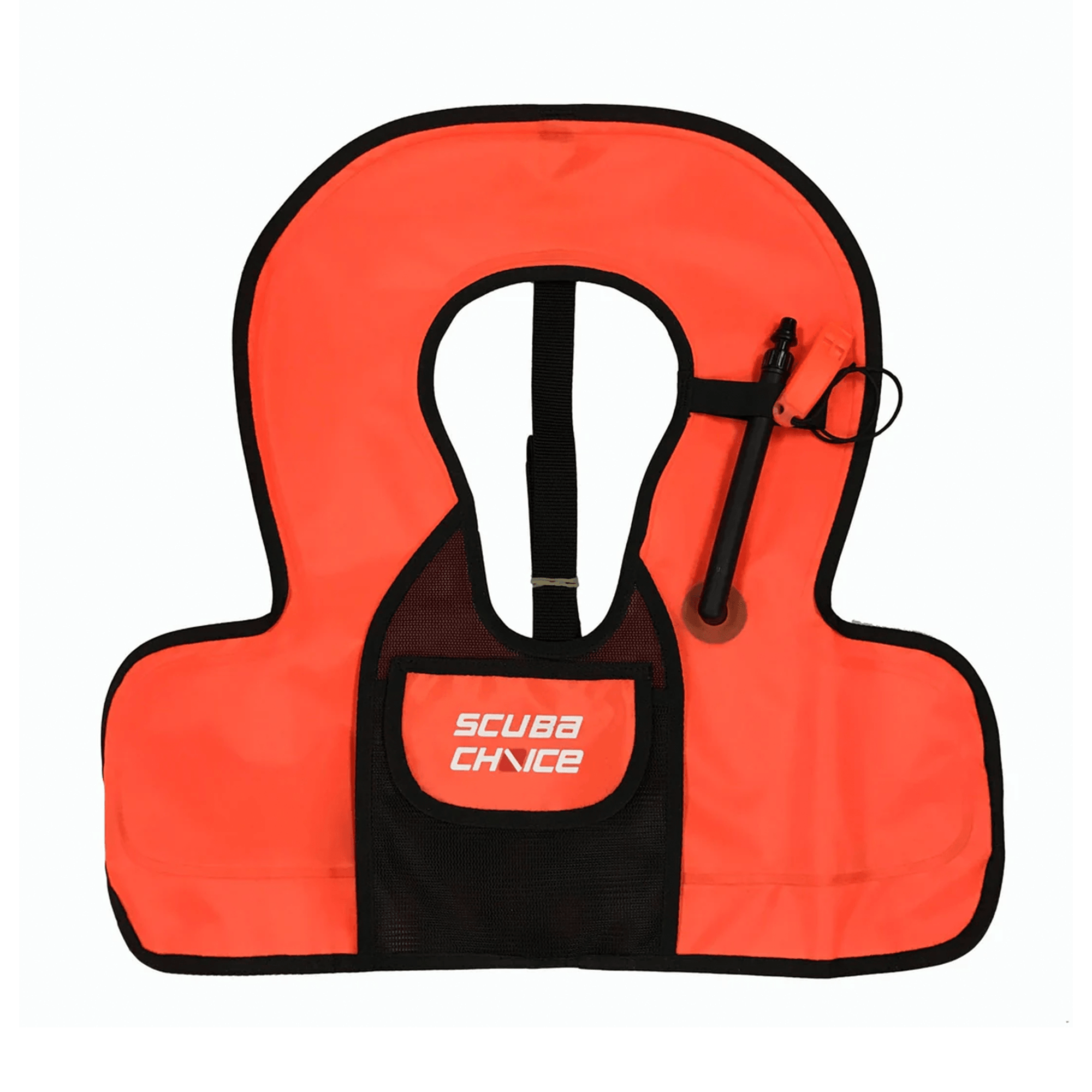 Scuba Choice Youth Kids Orange Snorkel Vest With Front Pocket & Whistle - Scuba Choice