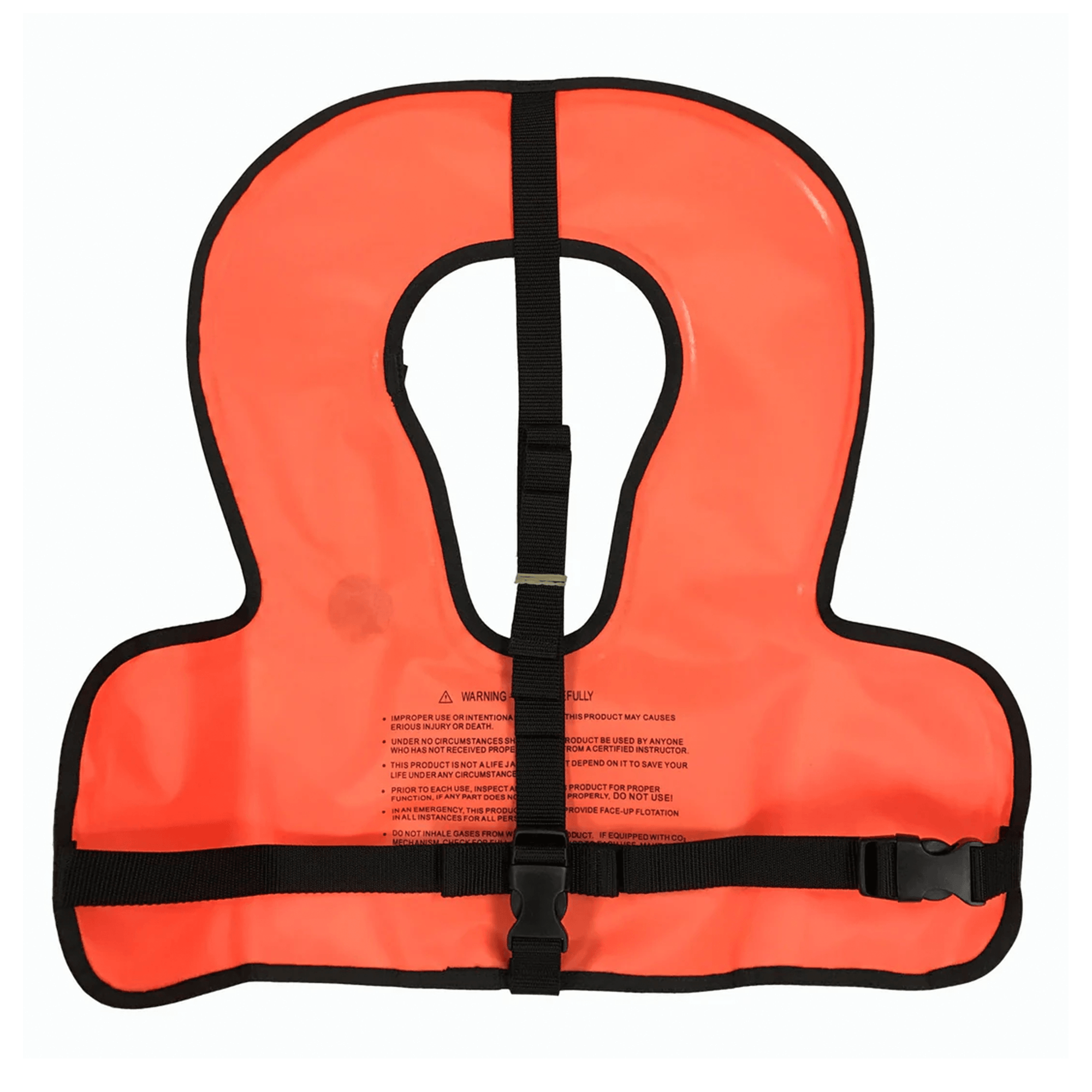 Scuba Choice Youth Kids Orange Snorkel Vest With Front Pocket & Whistle - Scuba Choice