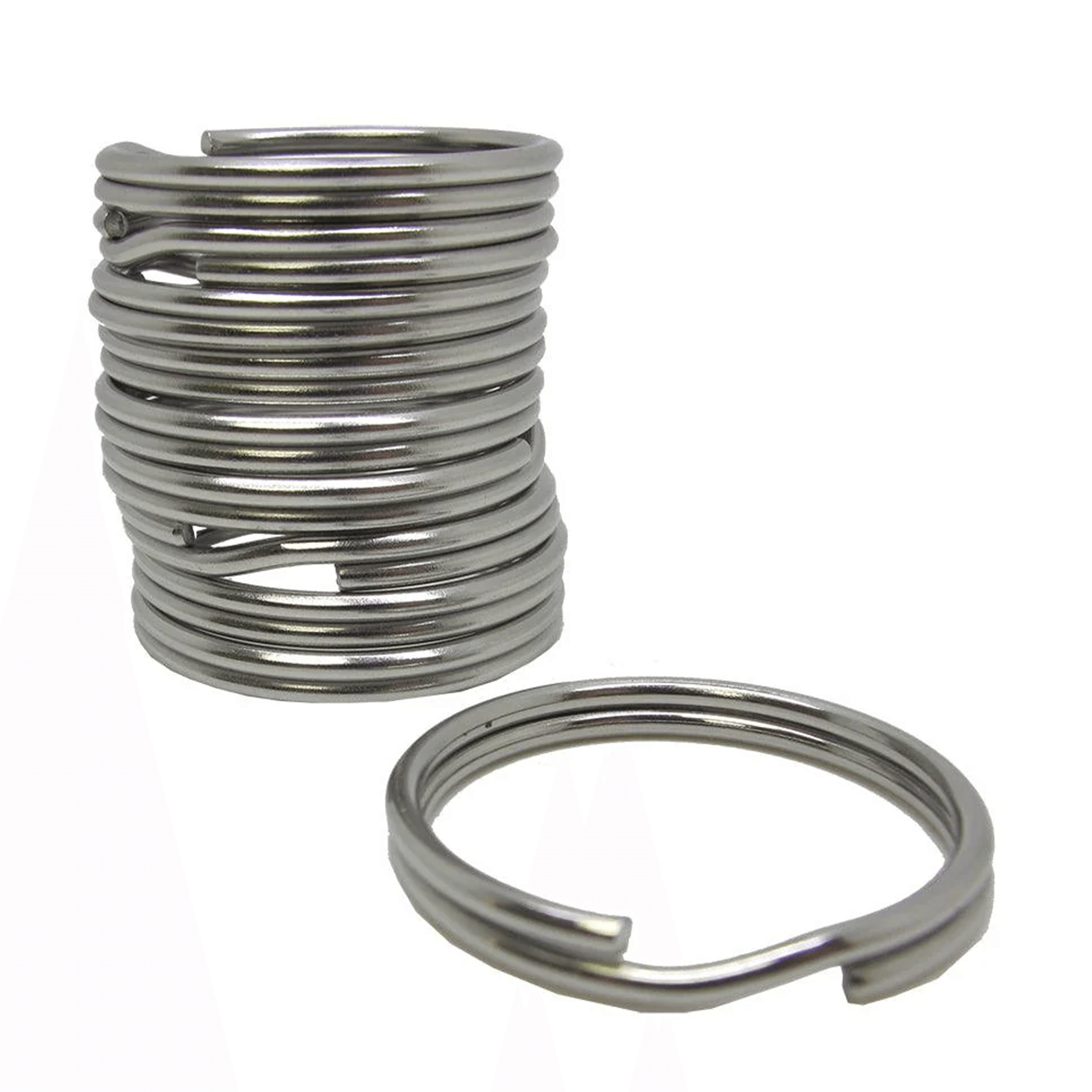 Scuba Diving 38mm Stainless Steel 2.3mm Split Ring for BCD attachment 10pc Pack - Scuba Choice