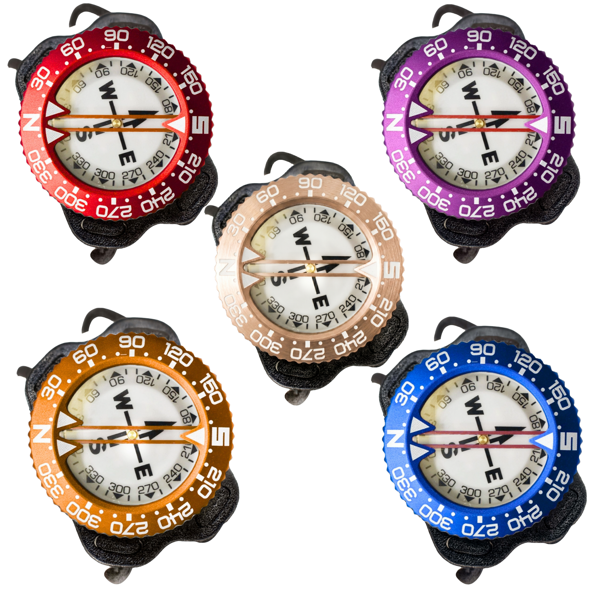 Scuba Choice Diving Deluxe Aluminum Frame Bungee Mount Compass