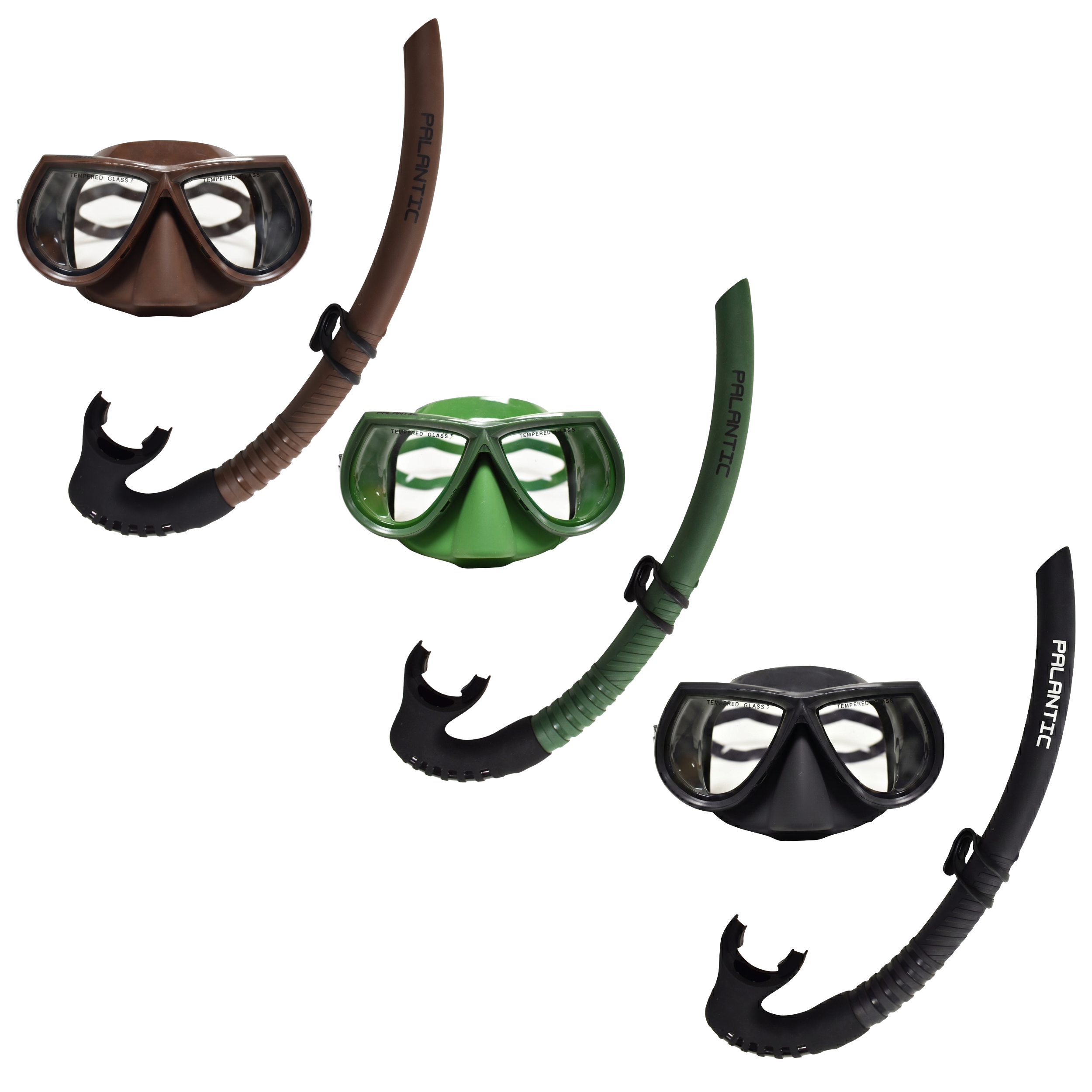 Palantic Free Diving/Spearfishing Low Volume Mask & Snorkel