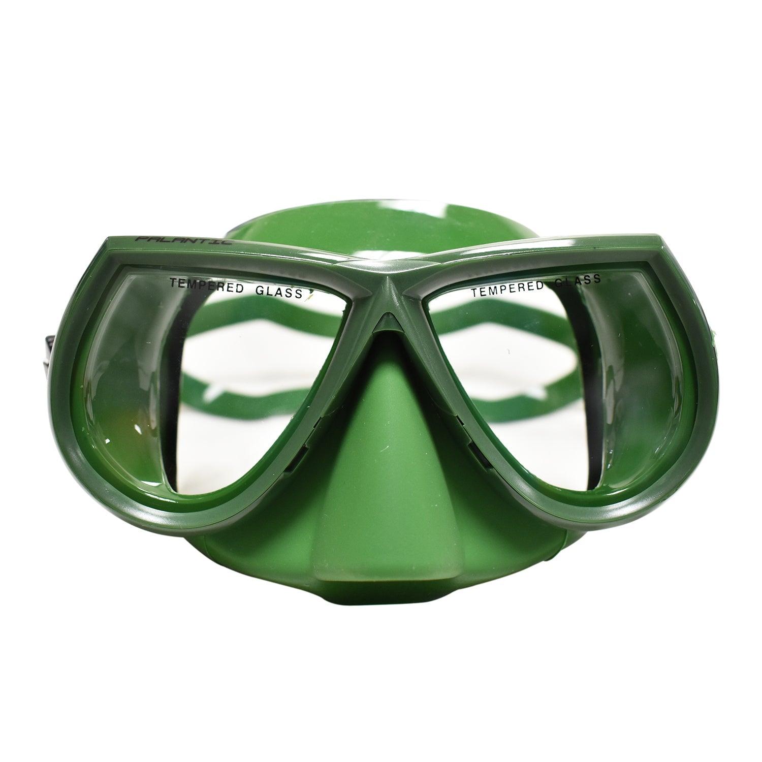 Scuba Diving Spearfishing Free Dive Low Volume Green Silicone Mask - Scuba Choice