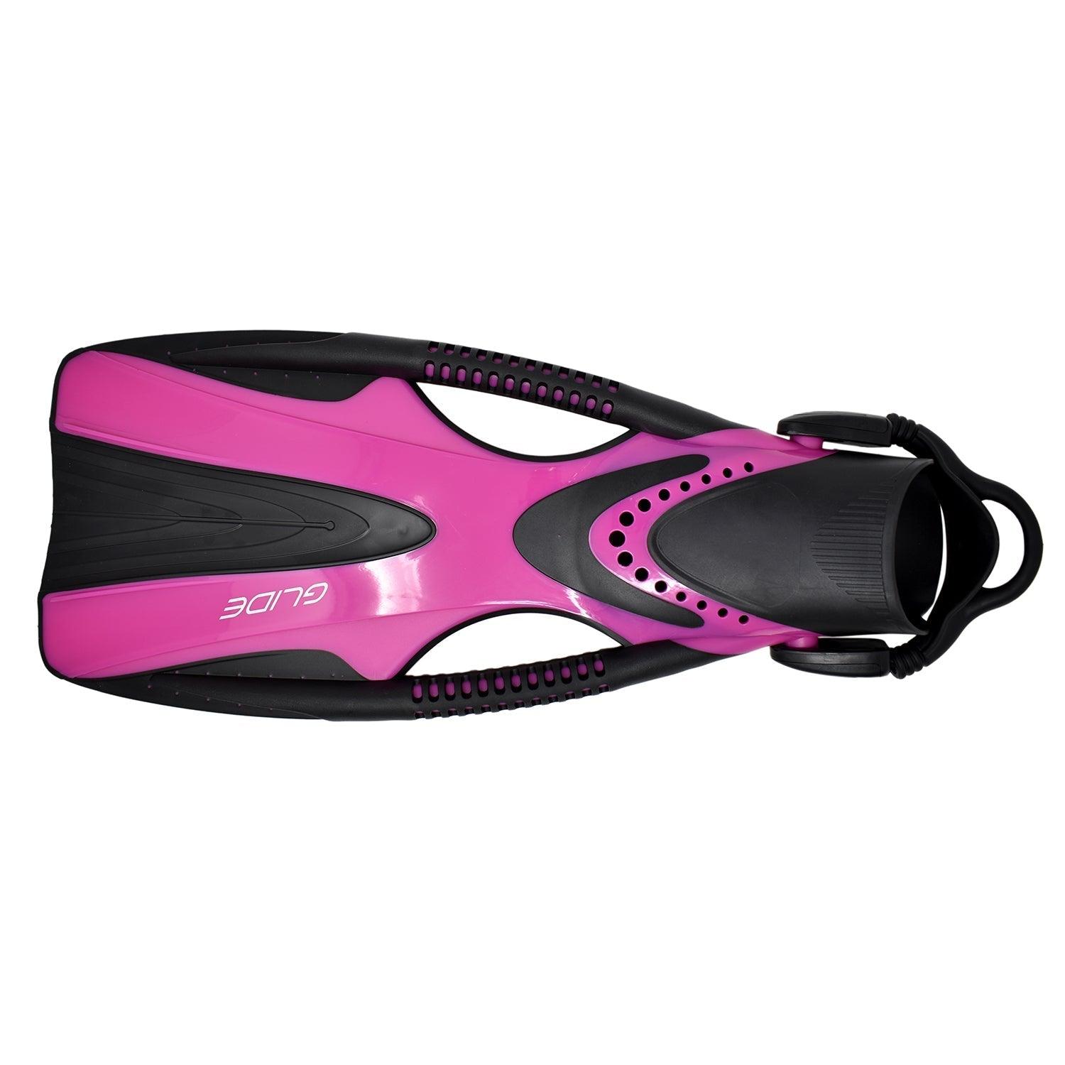 Scuba Choice Glide Magenda Lady's Dive Fin with Bungee Strap - Scuba Choice