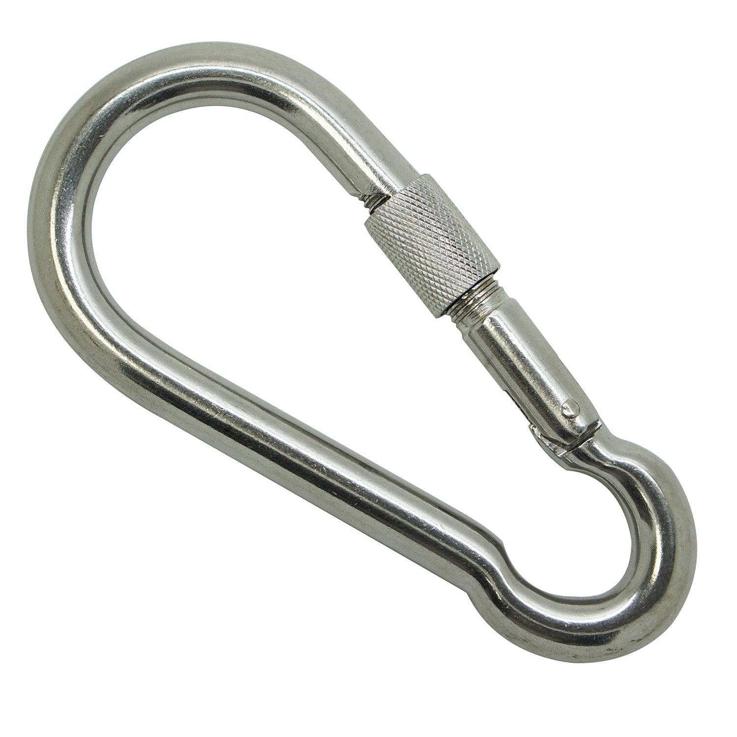 Scuba Choice Boat Marine Clip 14cm SS Snap Hook Carabiner W/ Screw 19mm Opening - Scuba Choice