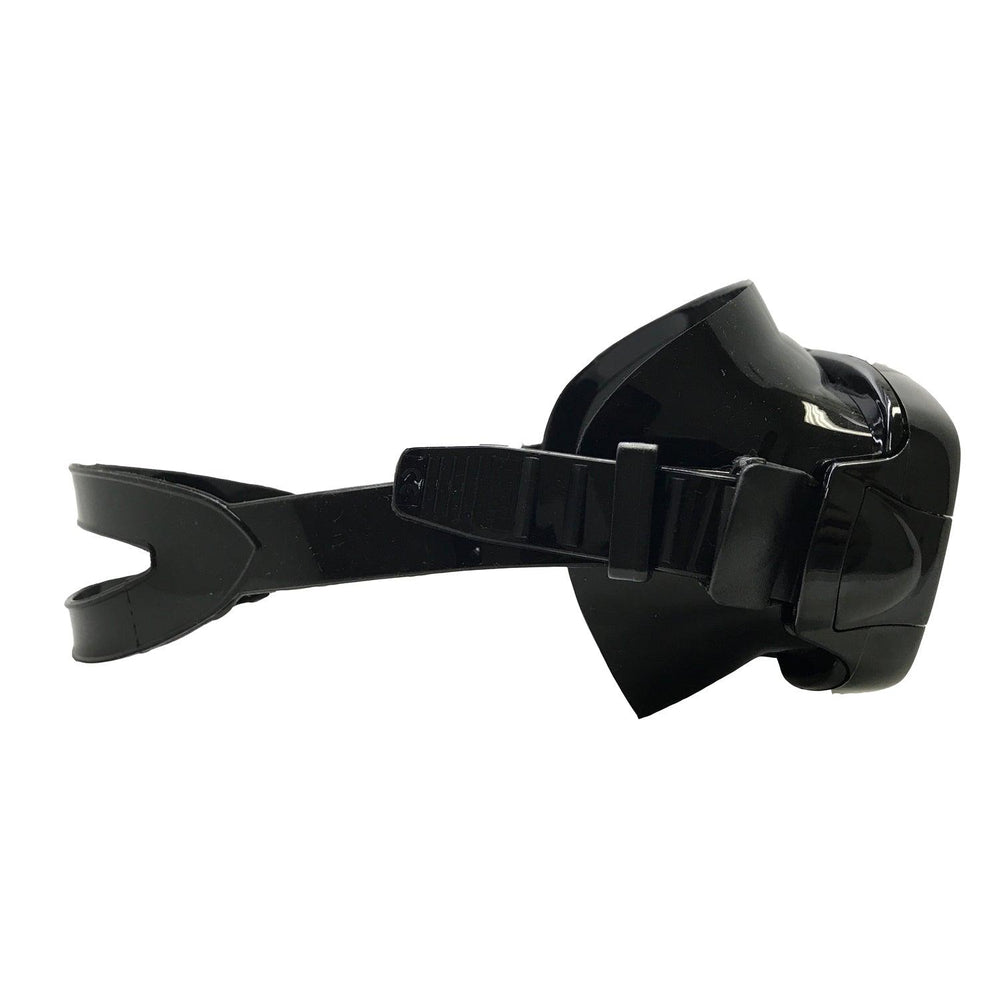Scuba Choice Dive Mask With Blue Mirror Coated Lense + Black Snorkel Combo - Scuba Choice