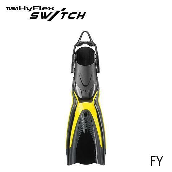 Tusa Hyflex Switch - Medium Flash Yellow - Scuba Choice