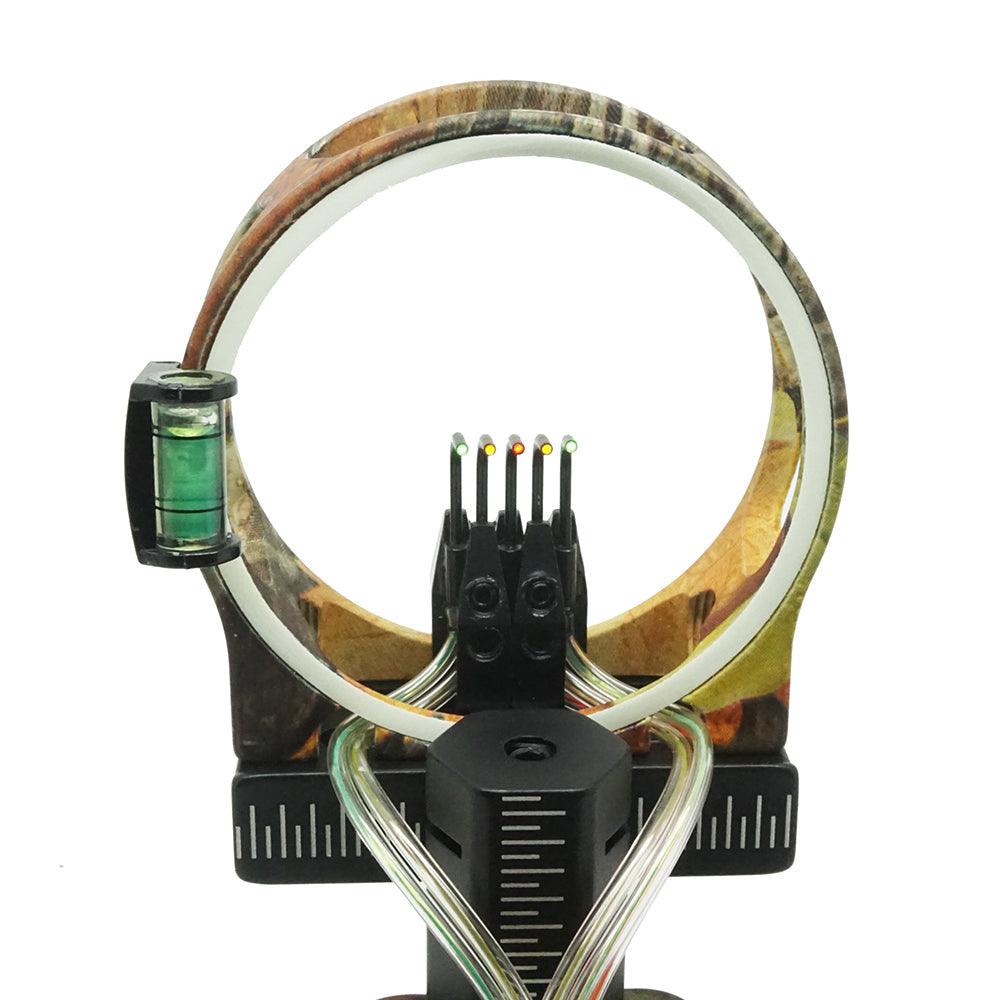 Safari Choice Camouflage 5-Pin 0.019" Tool-Less Design Bow Sight - Scuba Choice