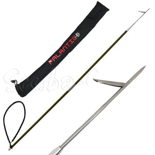 CARBON FIBER 5' Travel Spearfishing 2-Piece Pole Spear Single Tip Flopper & Bag - Scuba Choice