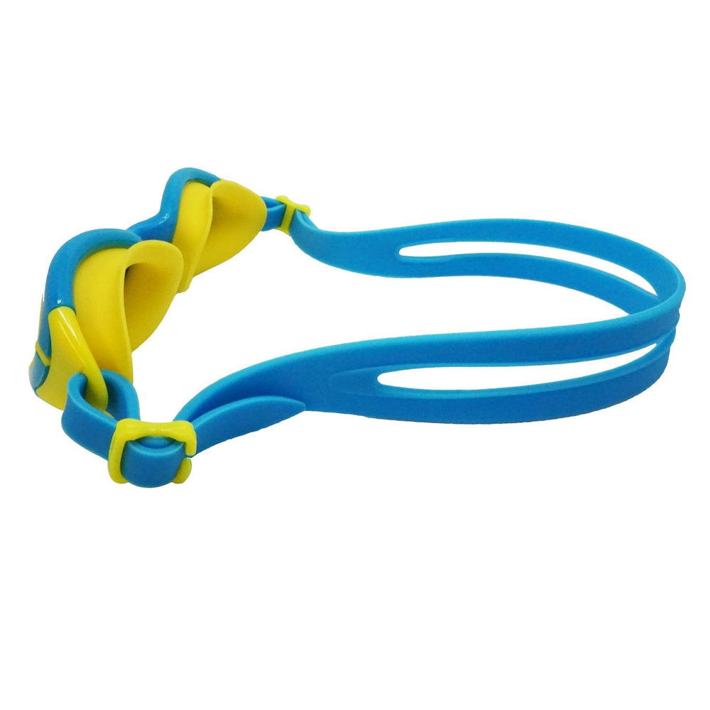 Palantic Jr. Silicone Swim Goggles w/ UV Tinted Lenses, Blue/Yellow - Scuba Choice